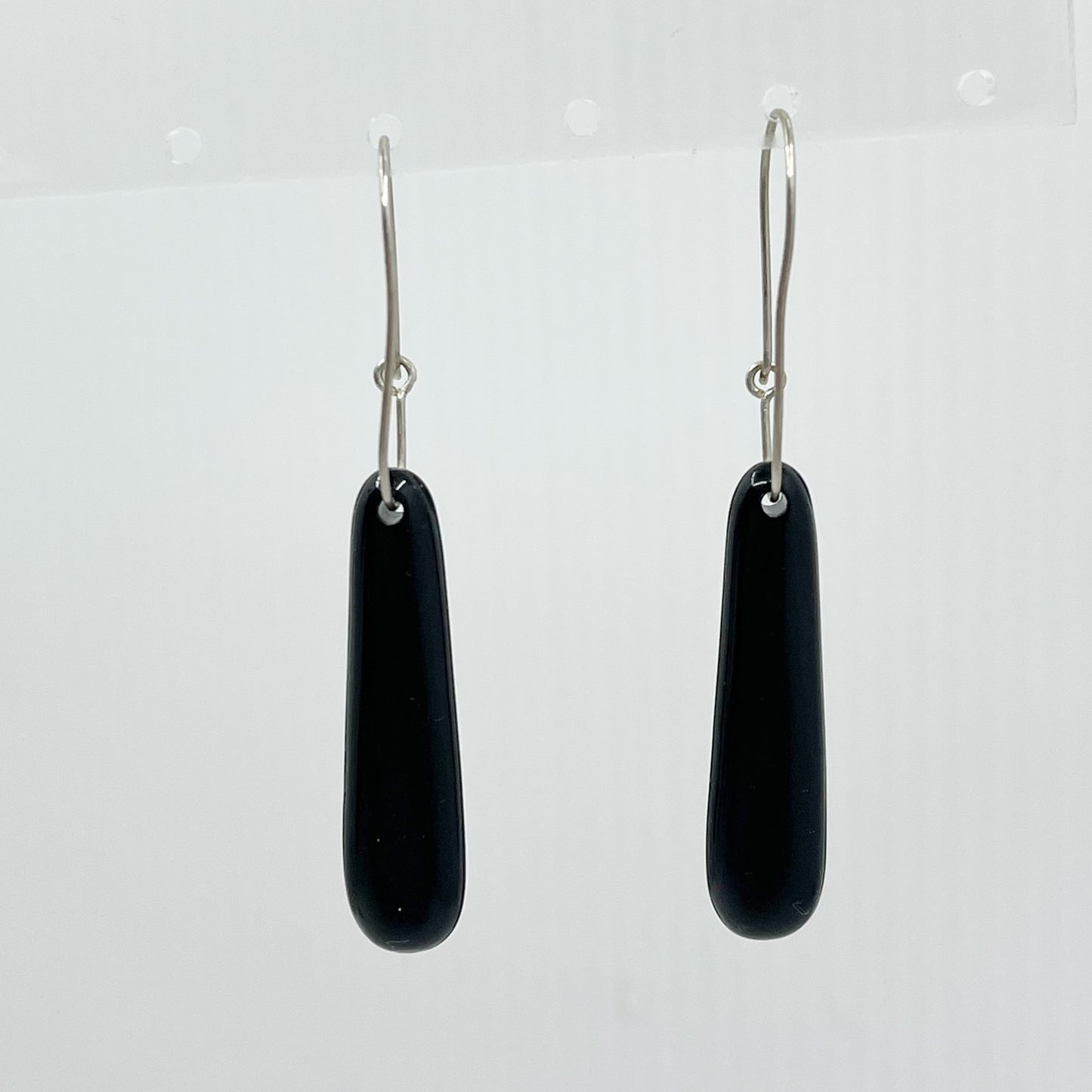 Hand Made sterling silver lucite earrings - GM420