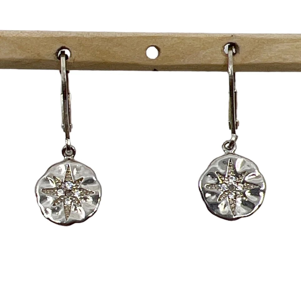 Sterling silver cubic zirconia earrings - GM421