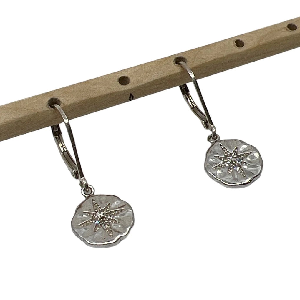 Sterling silver cubic zirconia earrings - GM421