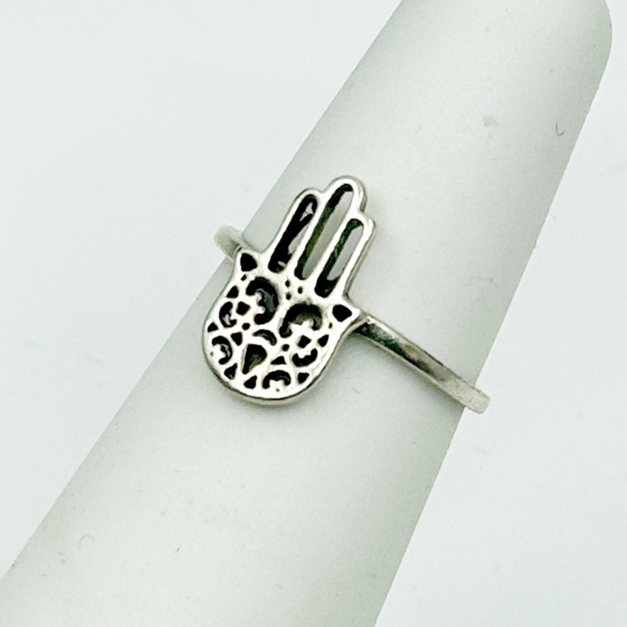 Sterling silver hamsa ring GM437