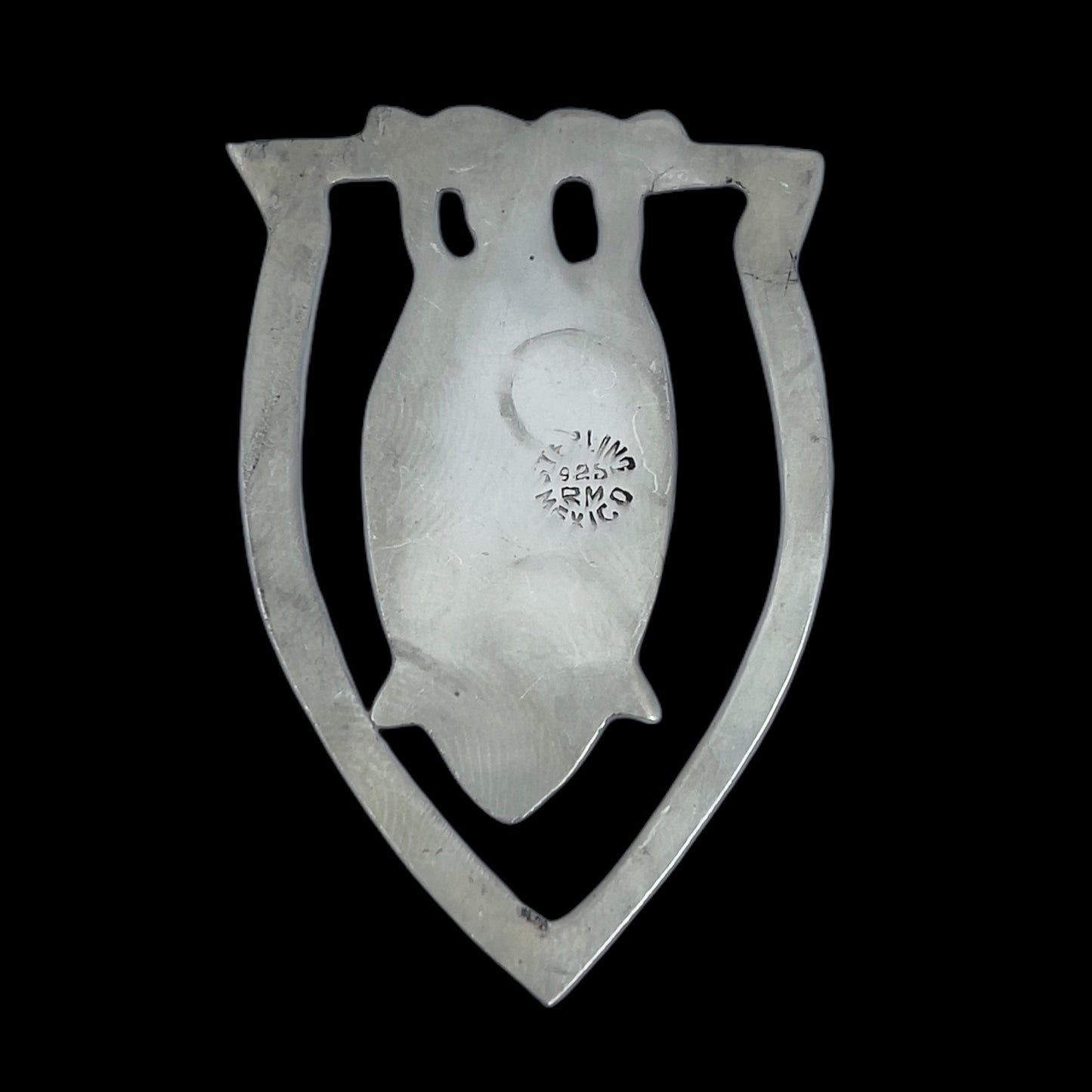 Mexican sterling silver owl bookmark GM438