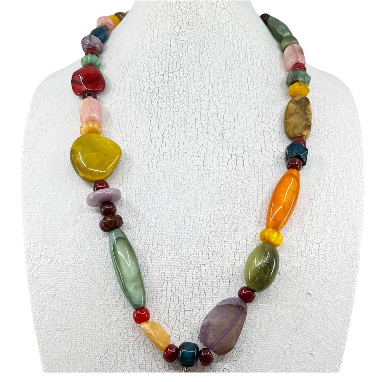 Haute Couture Dominique Denaive Lucite acrylic bead necklace - GM45