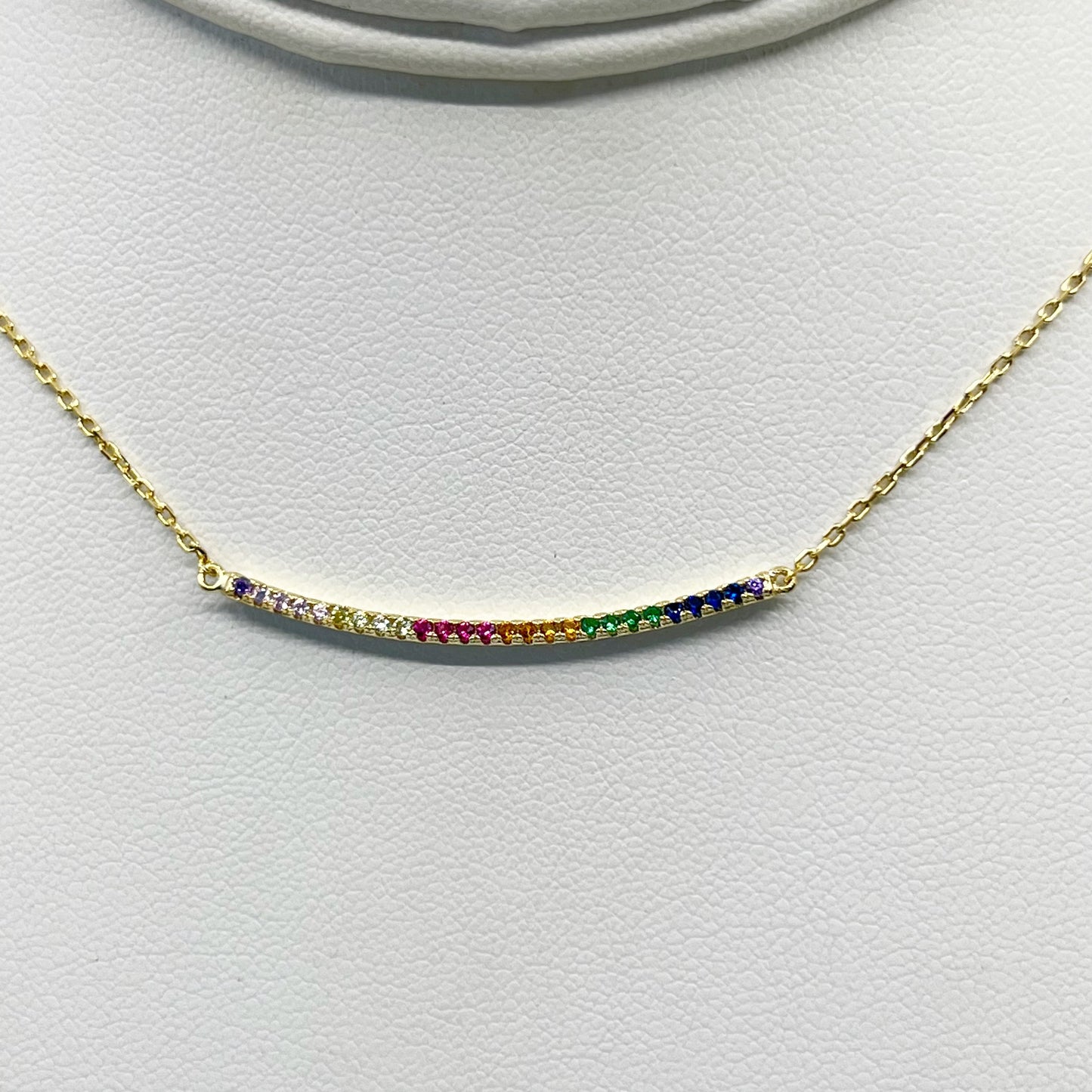 Shashi Gold Vermeil Sterling silver cubic zirconia necklace GM465