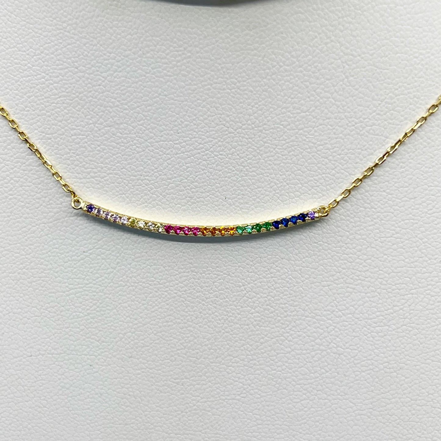 Shashi Gold Vermeil Sterling silver cubic zirconia necklace GM465