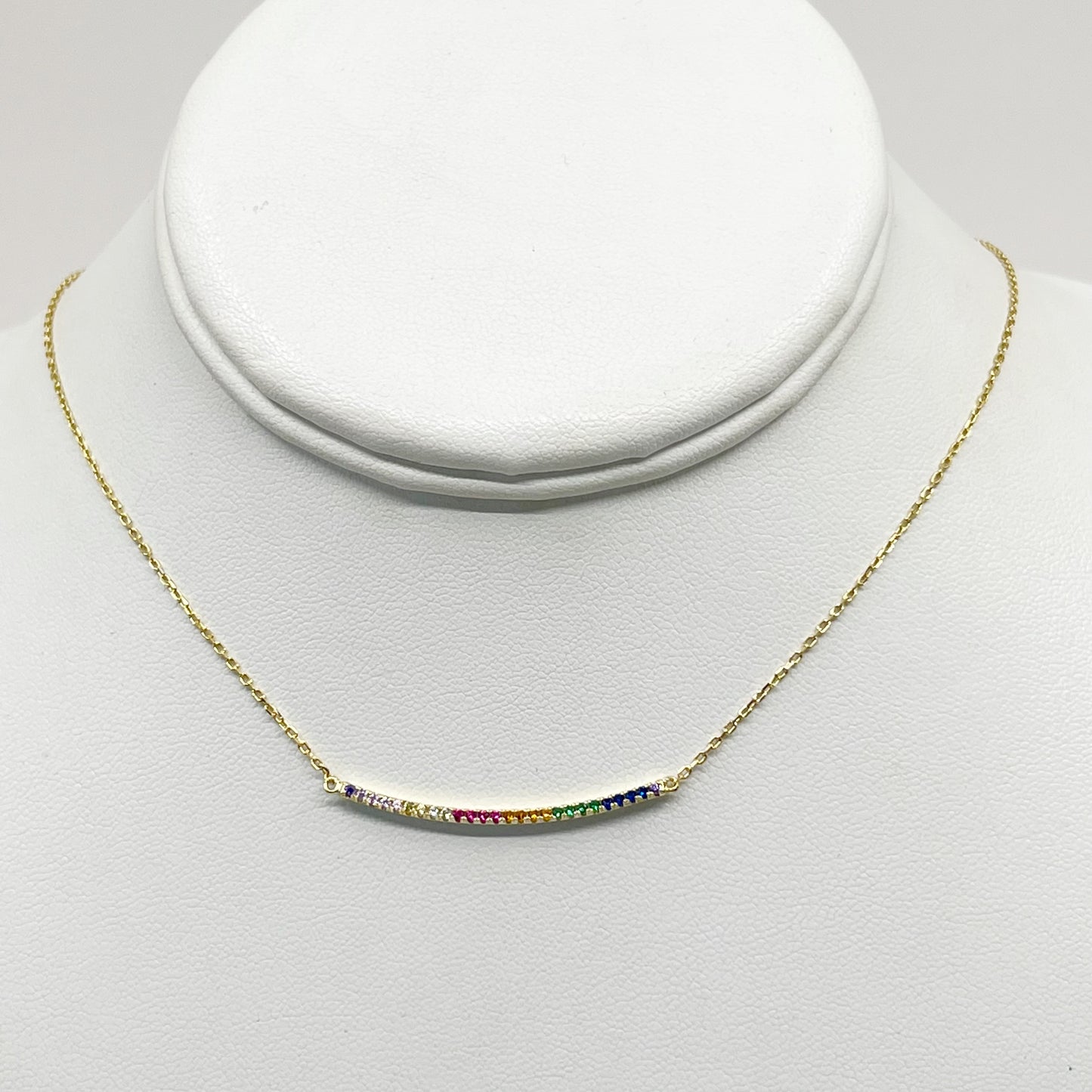 Shashi Gold Vermeil Sterling silver cubic zirconia necklace GM465