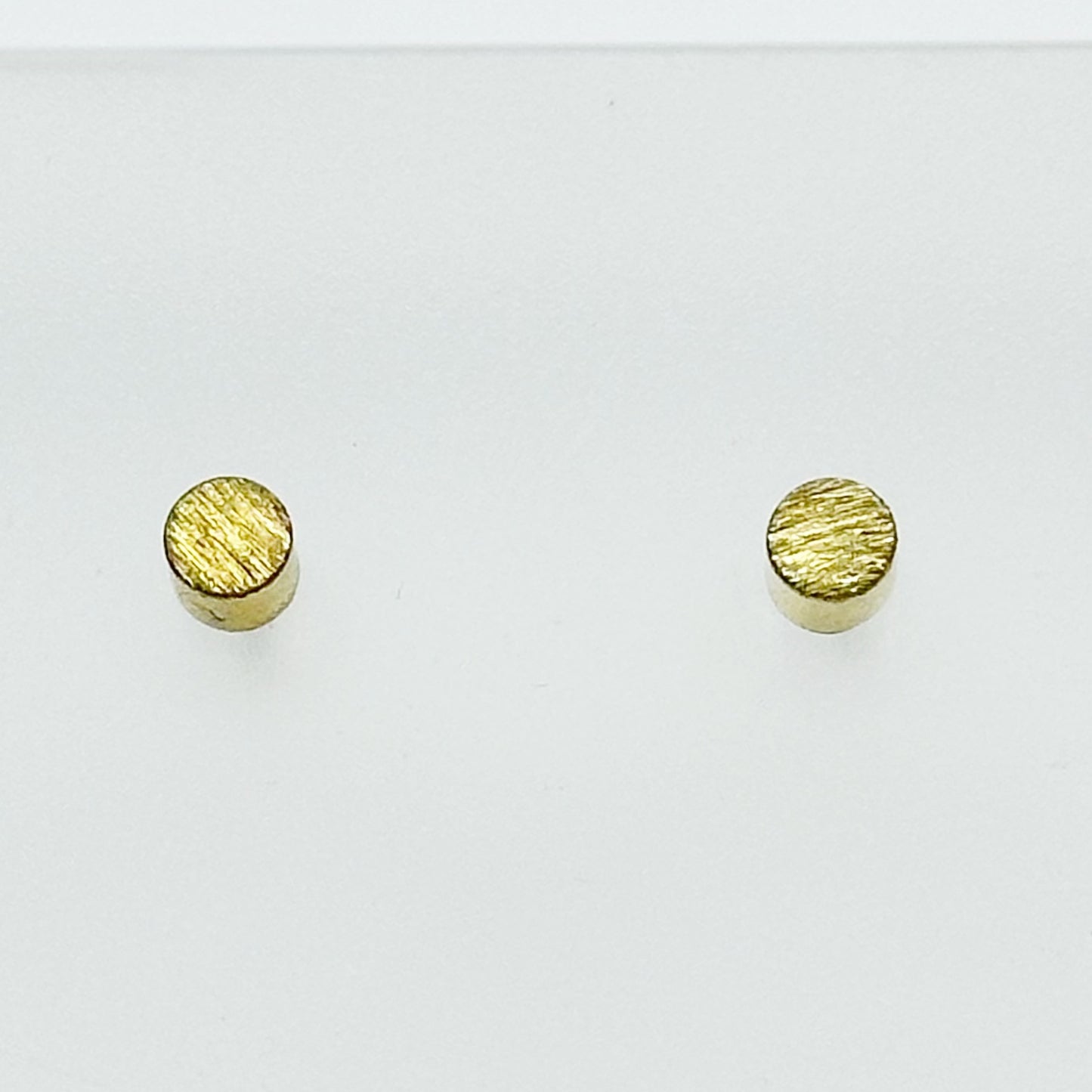 14k Gold vermeil sterling silver bead stud earrings -GM47
