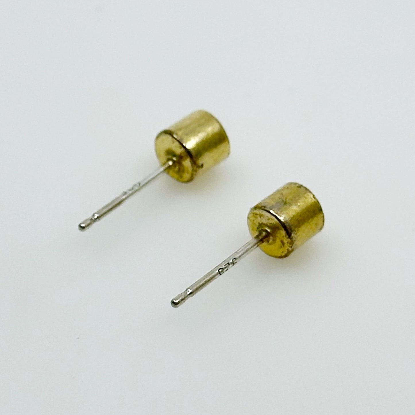 14k Gold vermeil sterling silver bead stud earrings -GM47