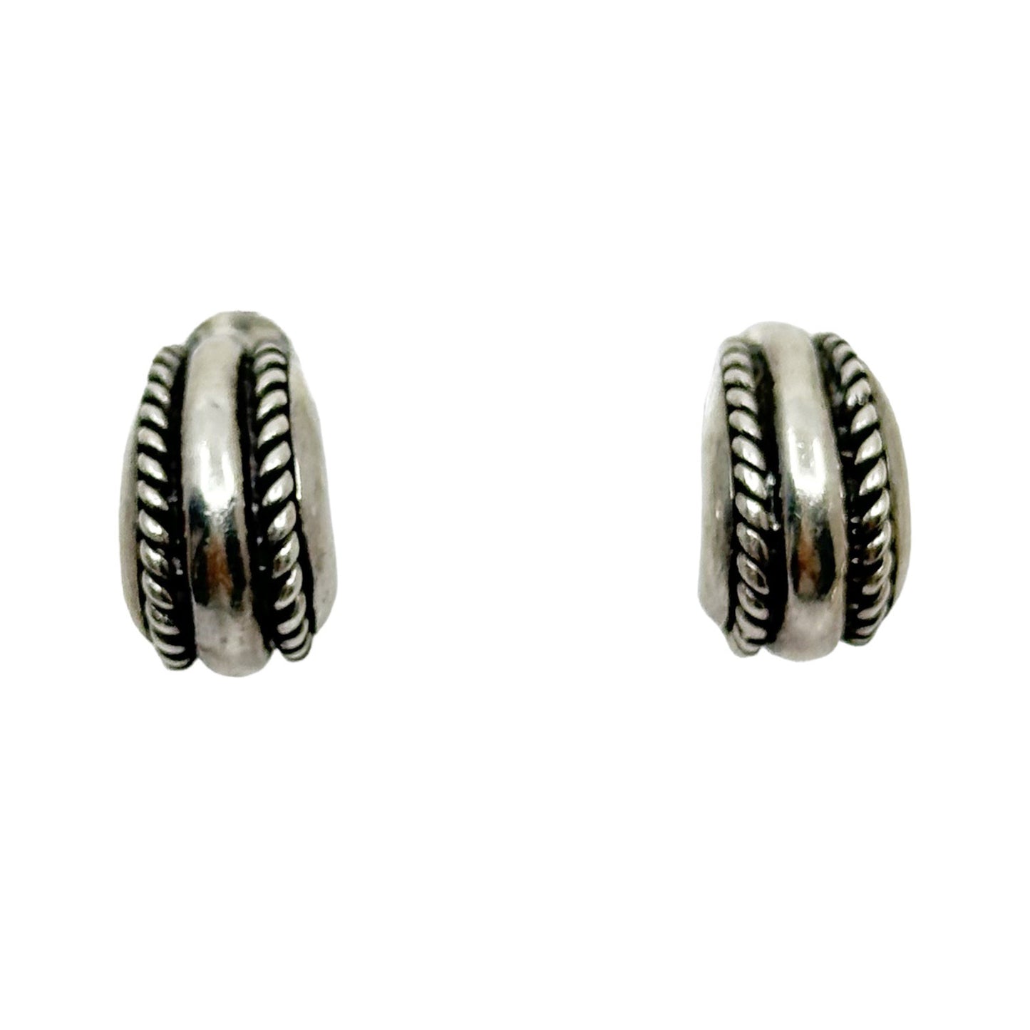 sterling silver huggie earrings GM473