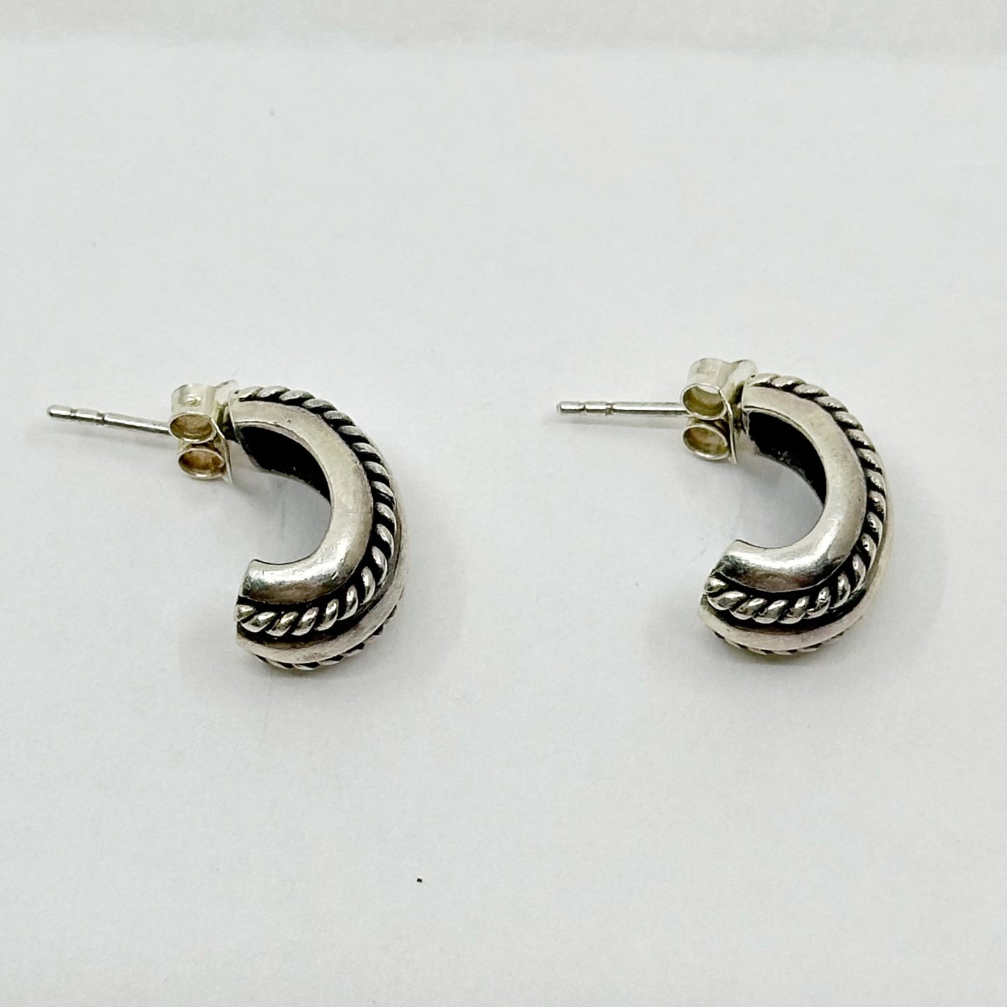 sterling silver huggie earrings GM473