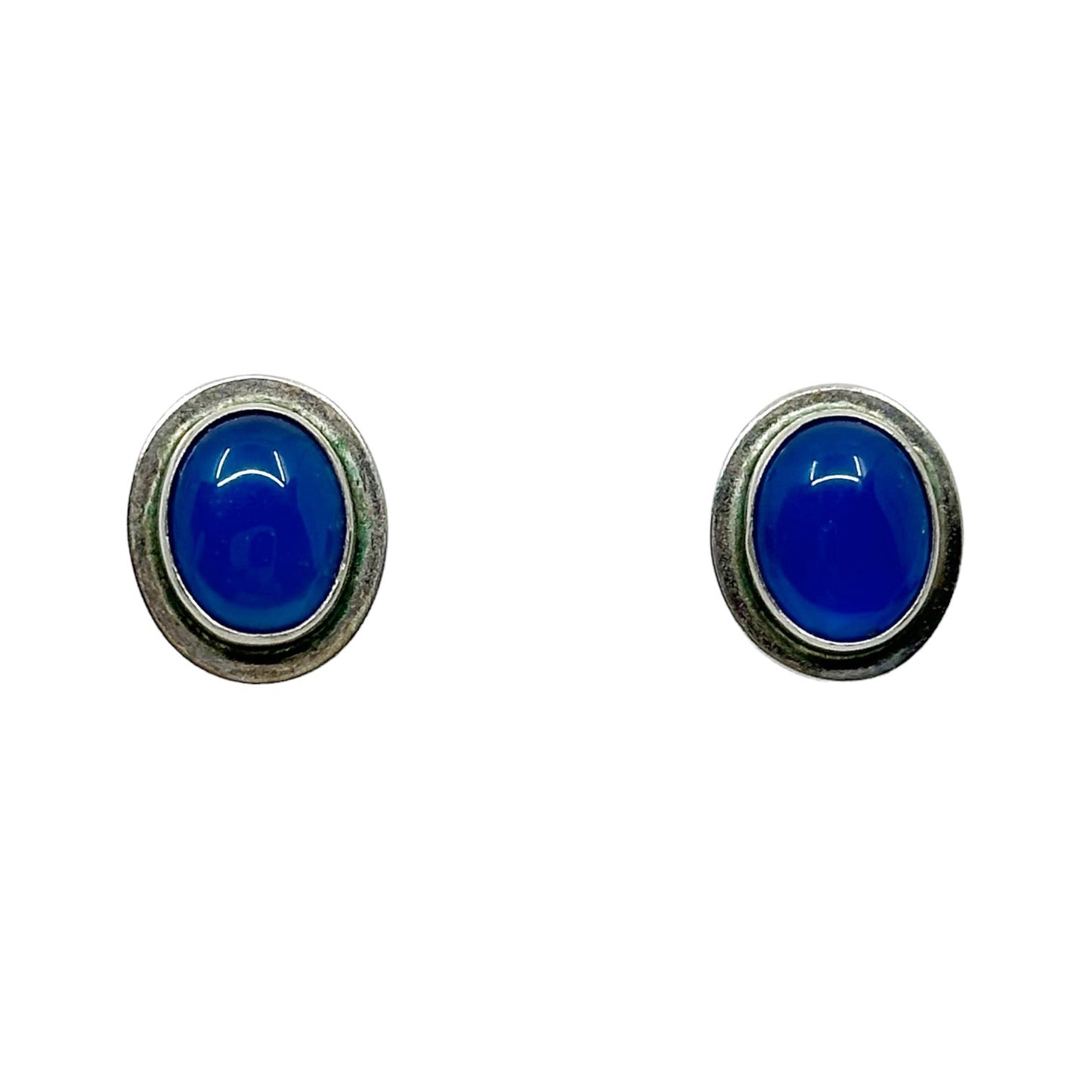 Joaquin Tinta Ecuador sterling silver Chalcedony earrings GM475