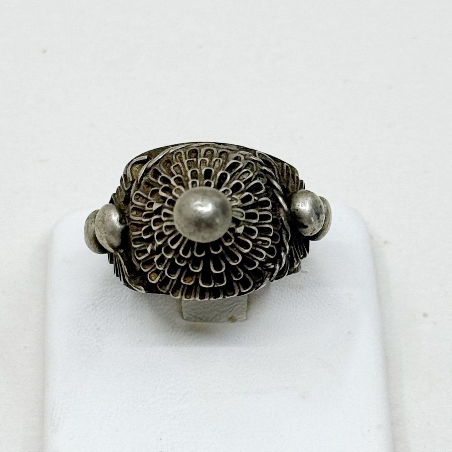 800 silver tribal ethic ring - GM49