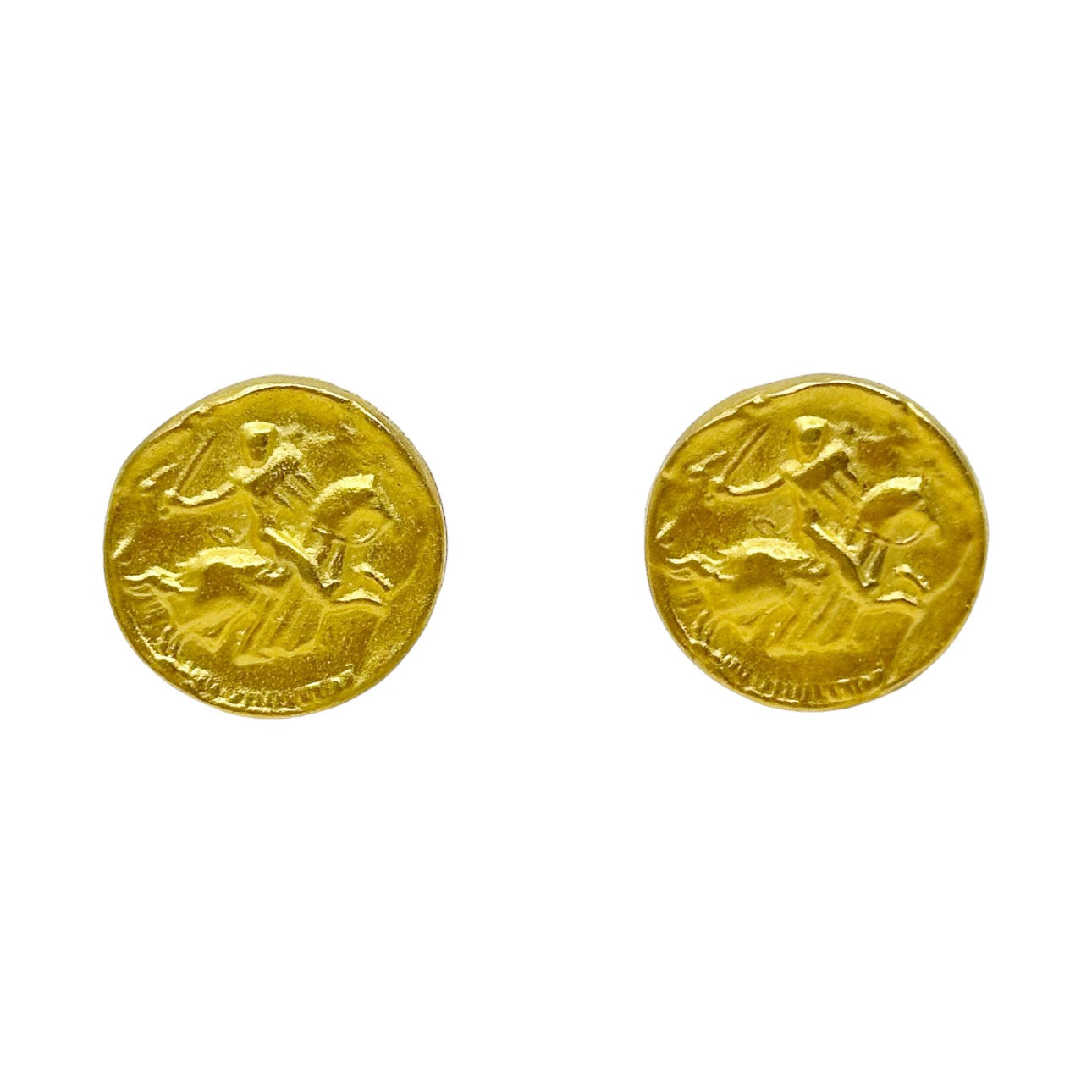 Vintage 14k Gold filled coin cufflinks GM498