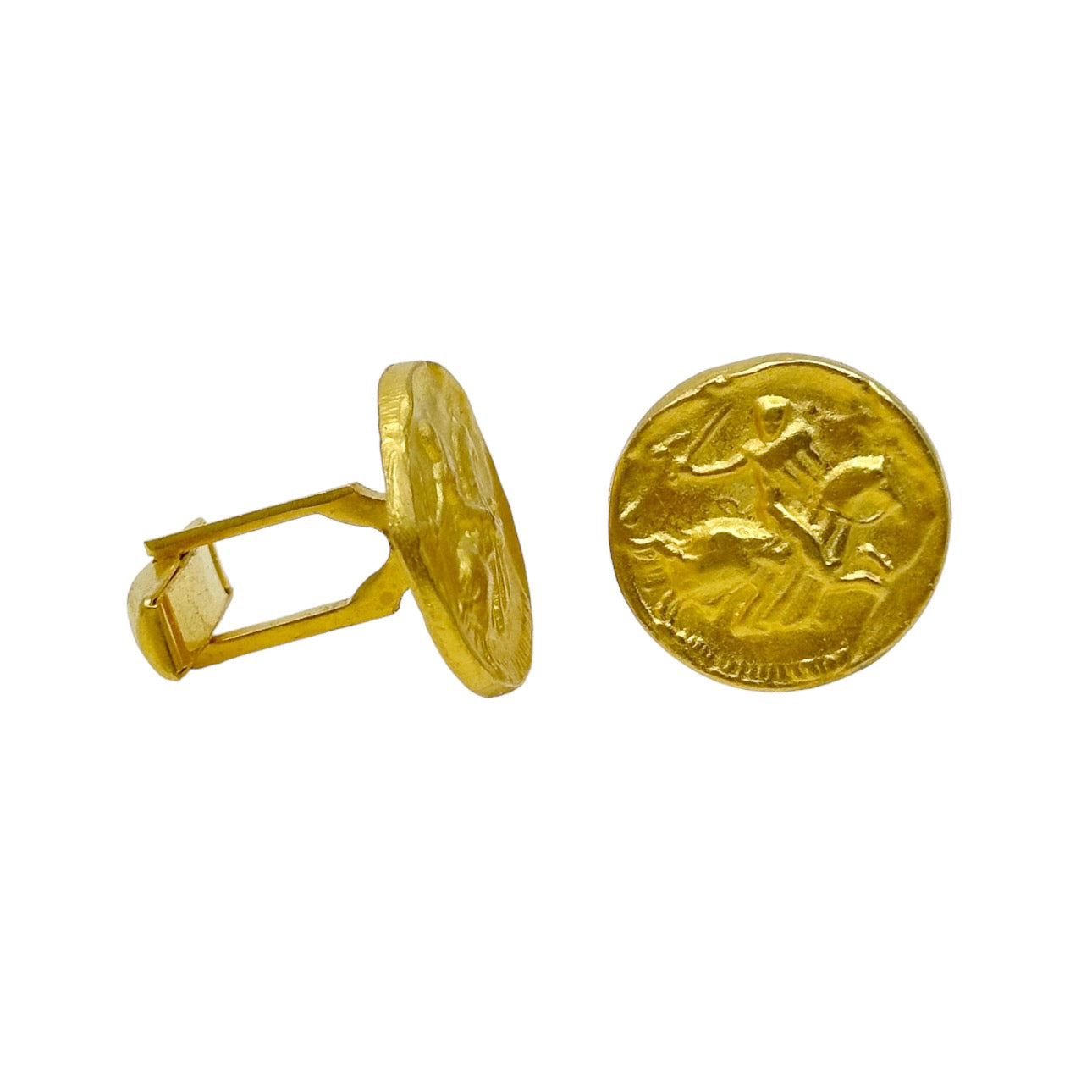 Vintage 14k Gold filled coin cufflinks GM498
