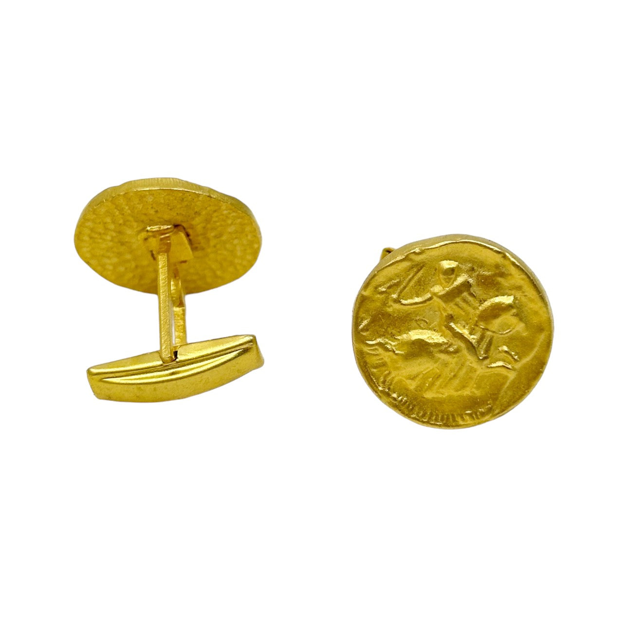 Vintage 14k Gold filled coin cufflinks GM498
