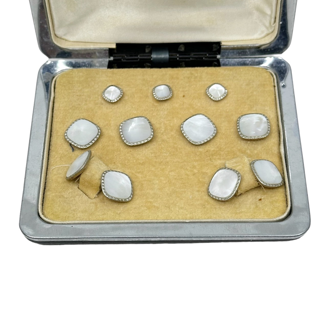 krementz 12k gold filled mother pearl tuxedo set