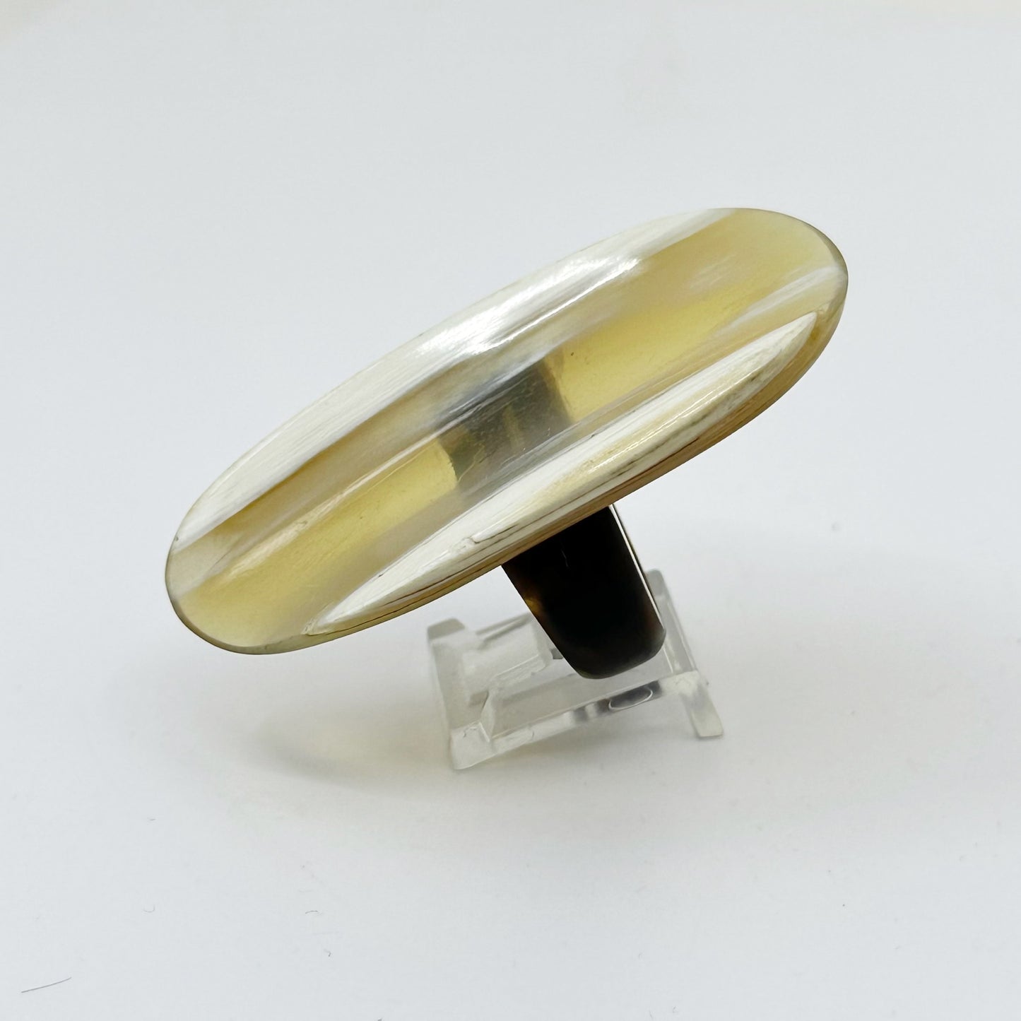Vintage Hand carved horn Ring - GM3003