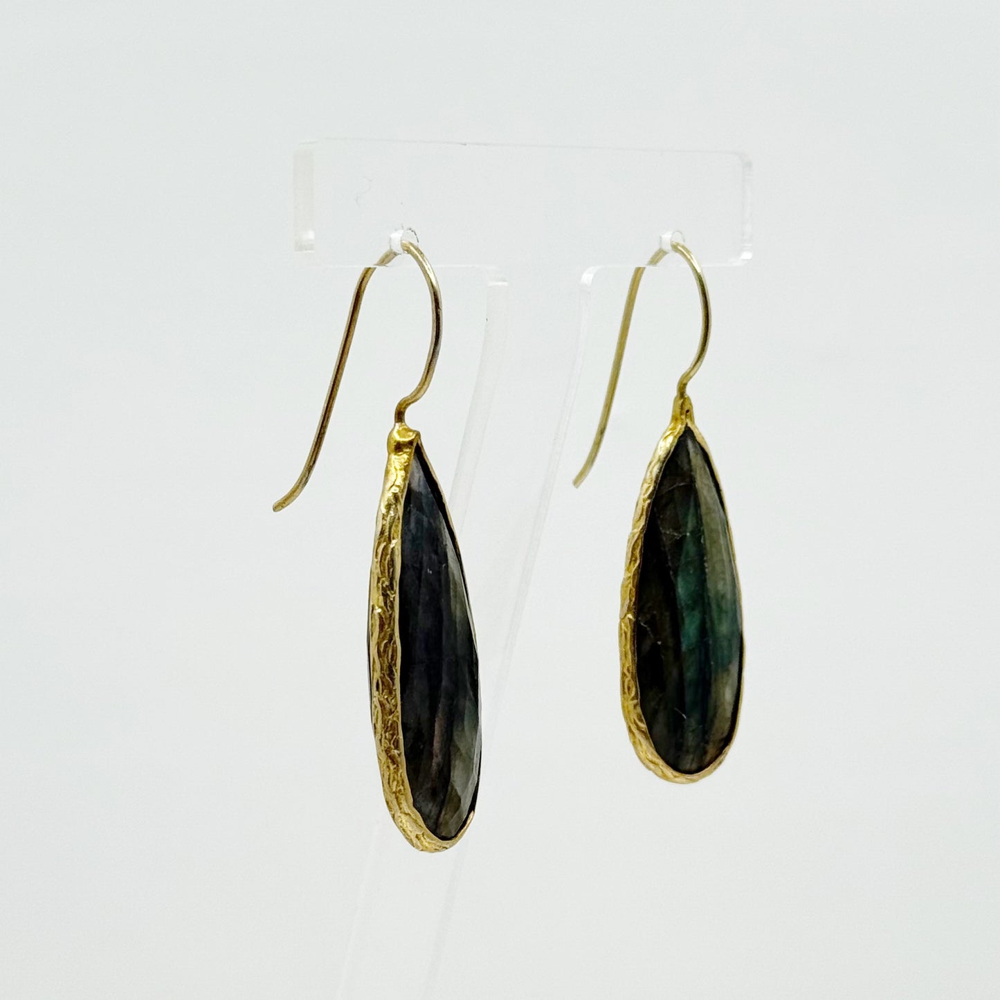 14k gold filled Labradorite drop earrings - GM55