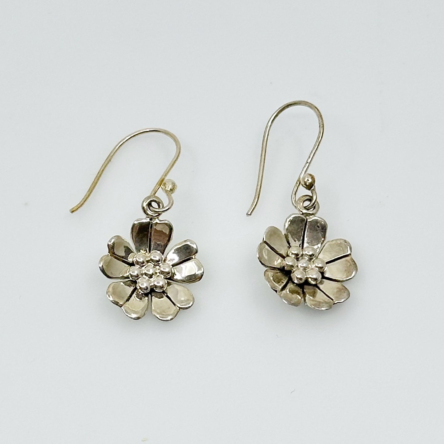 Mexican Sterling silver flower earrings GM558