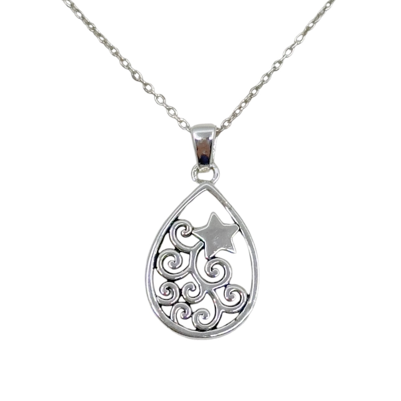 sterling silver Dream star pendant necklace GM564