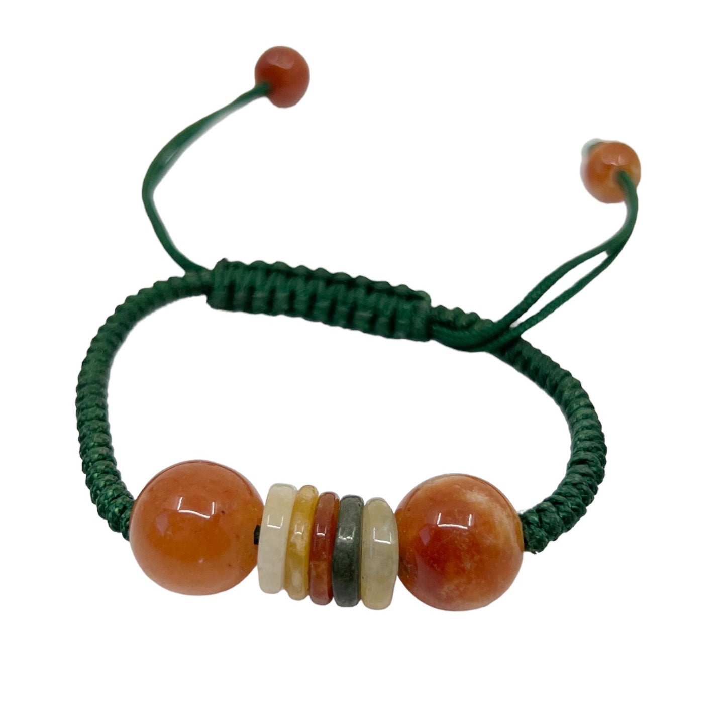 Natural Jade bead cord bracelet GM571