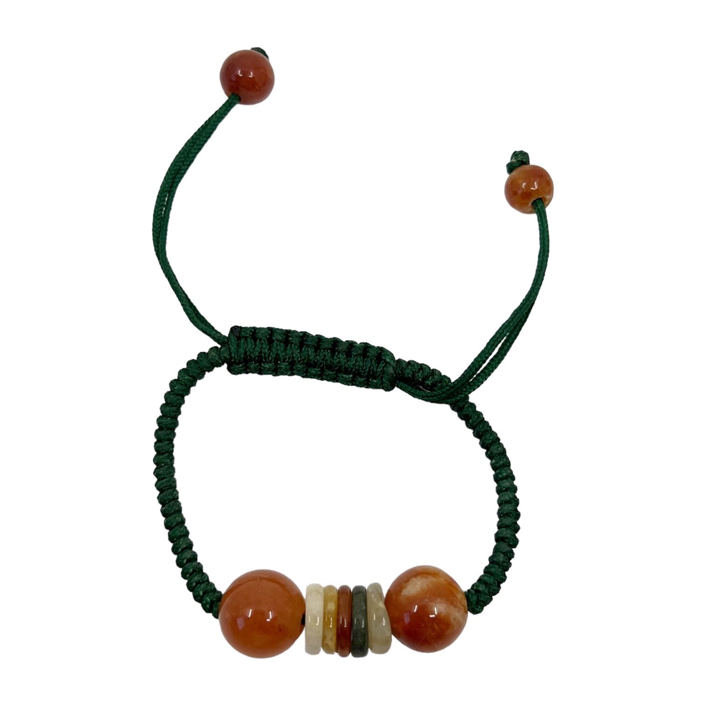 Natural Jade bead cord bracelet GM571