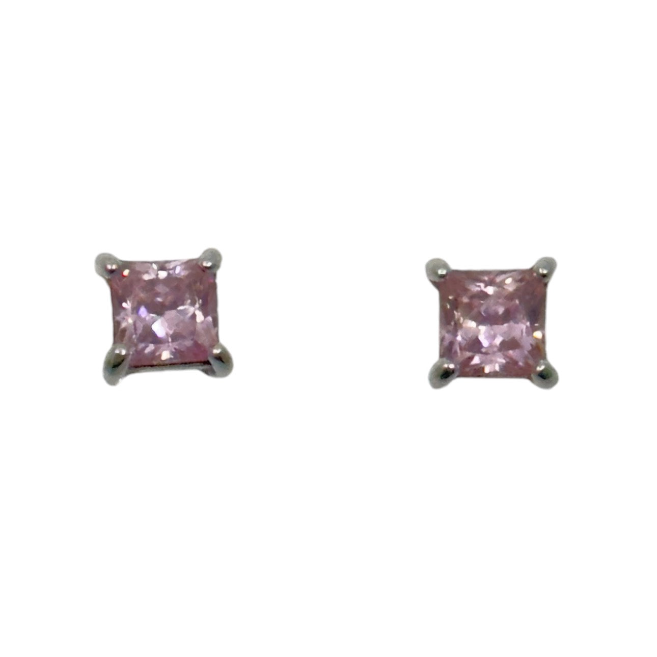 Sterling silver cubic zirconia stud earrings GM594
