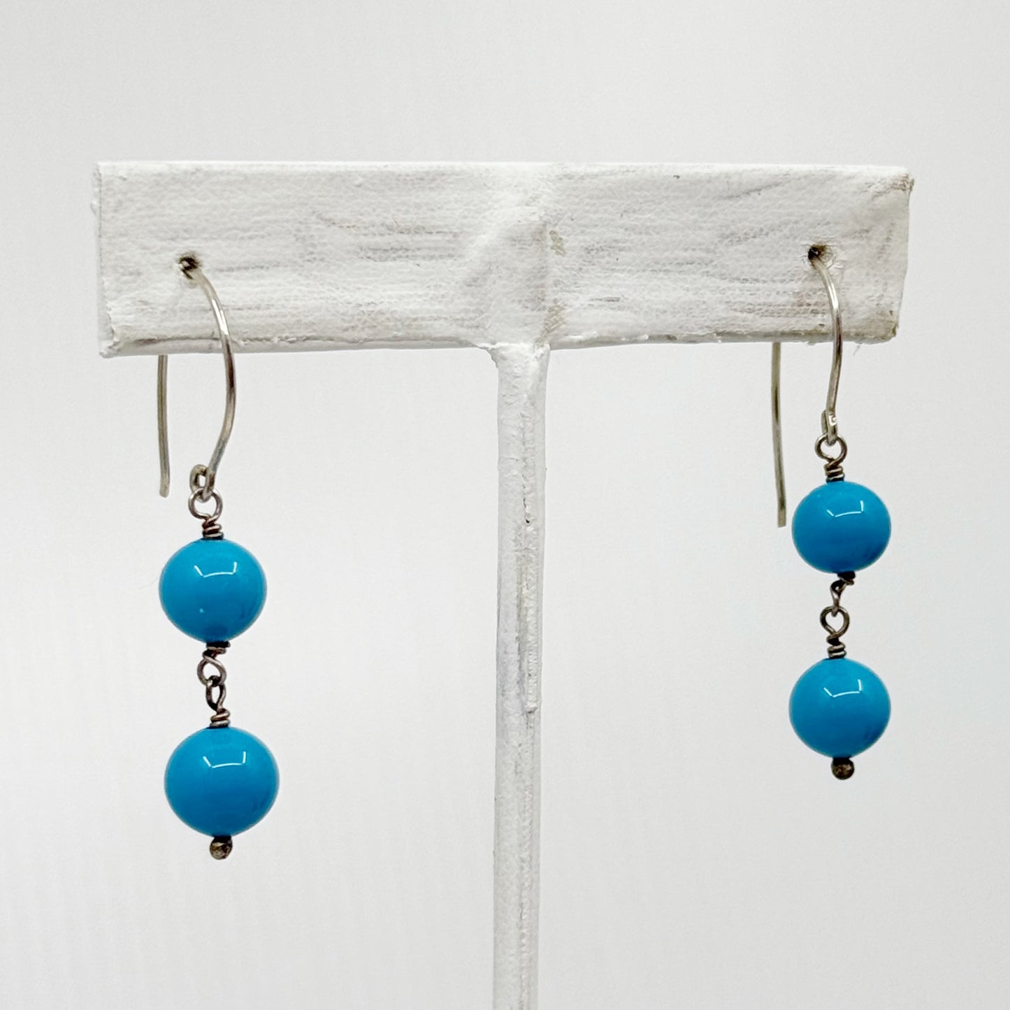sterling silver venetian glass earrings - GM6