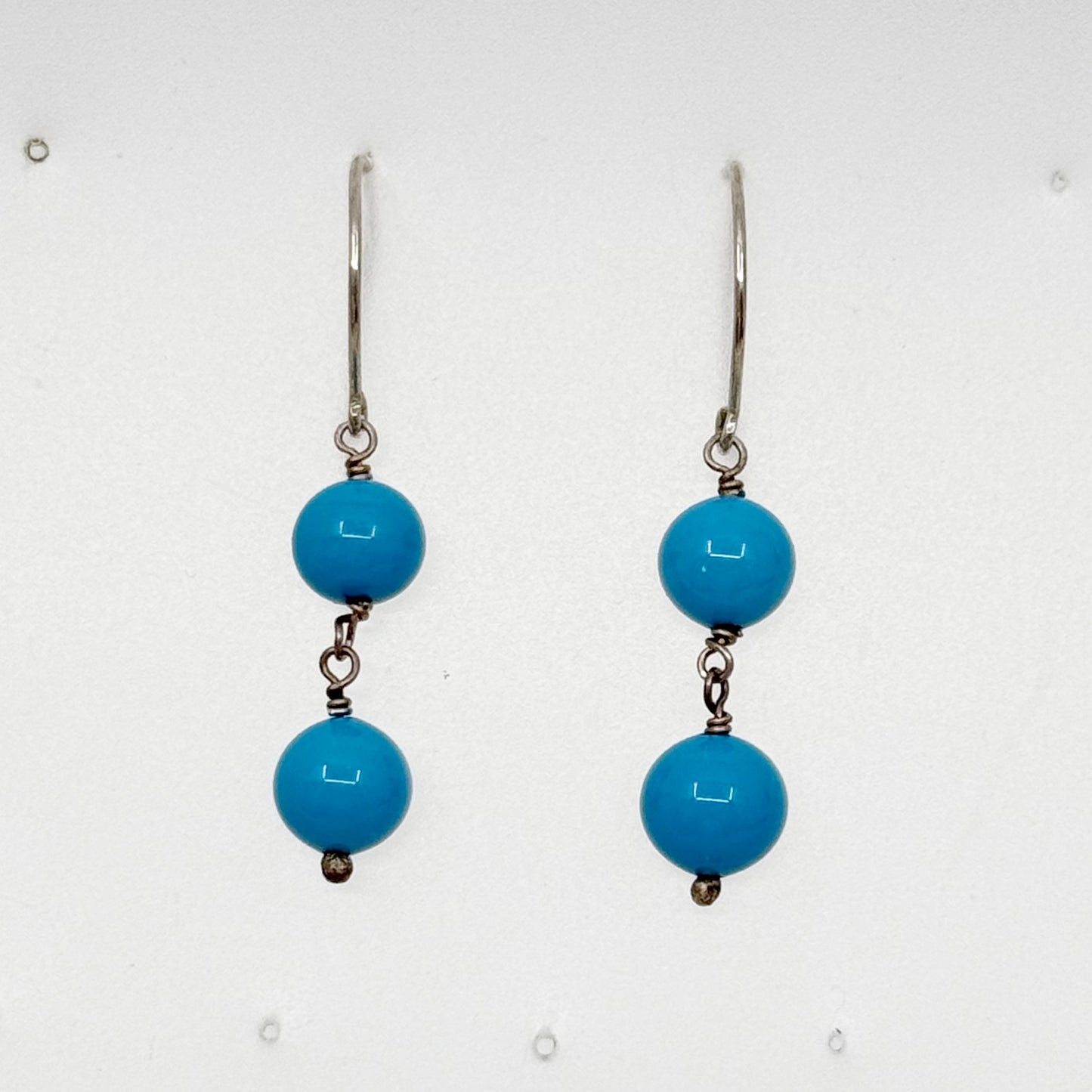 sterling silver venetian glass earrings - GM6