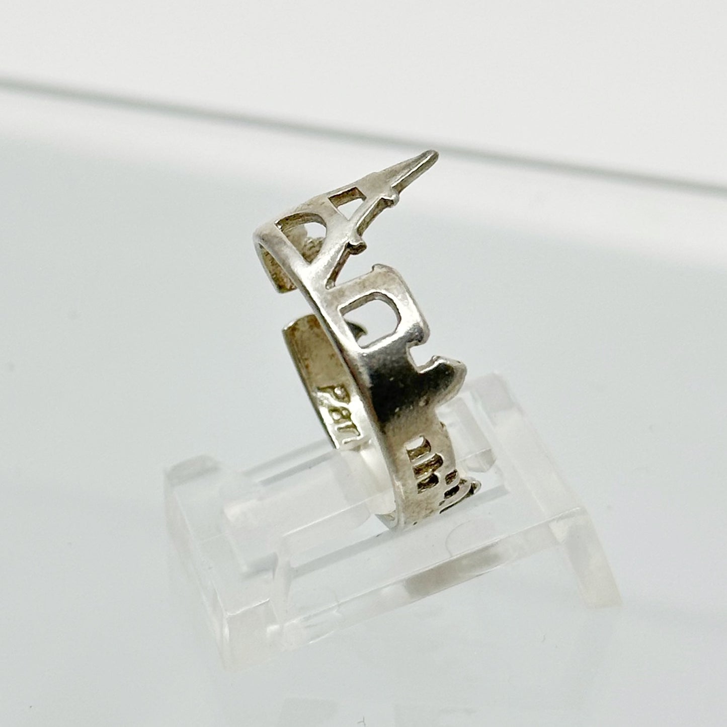 Sterling silver Paris ring GM604