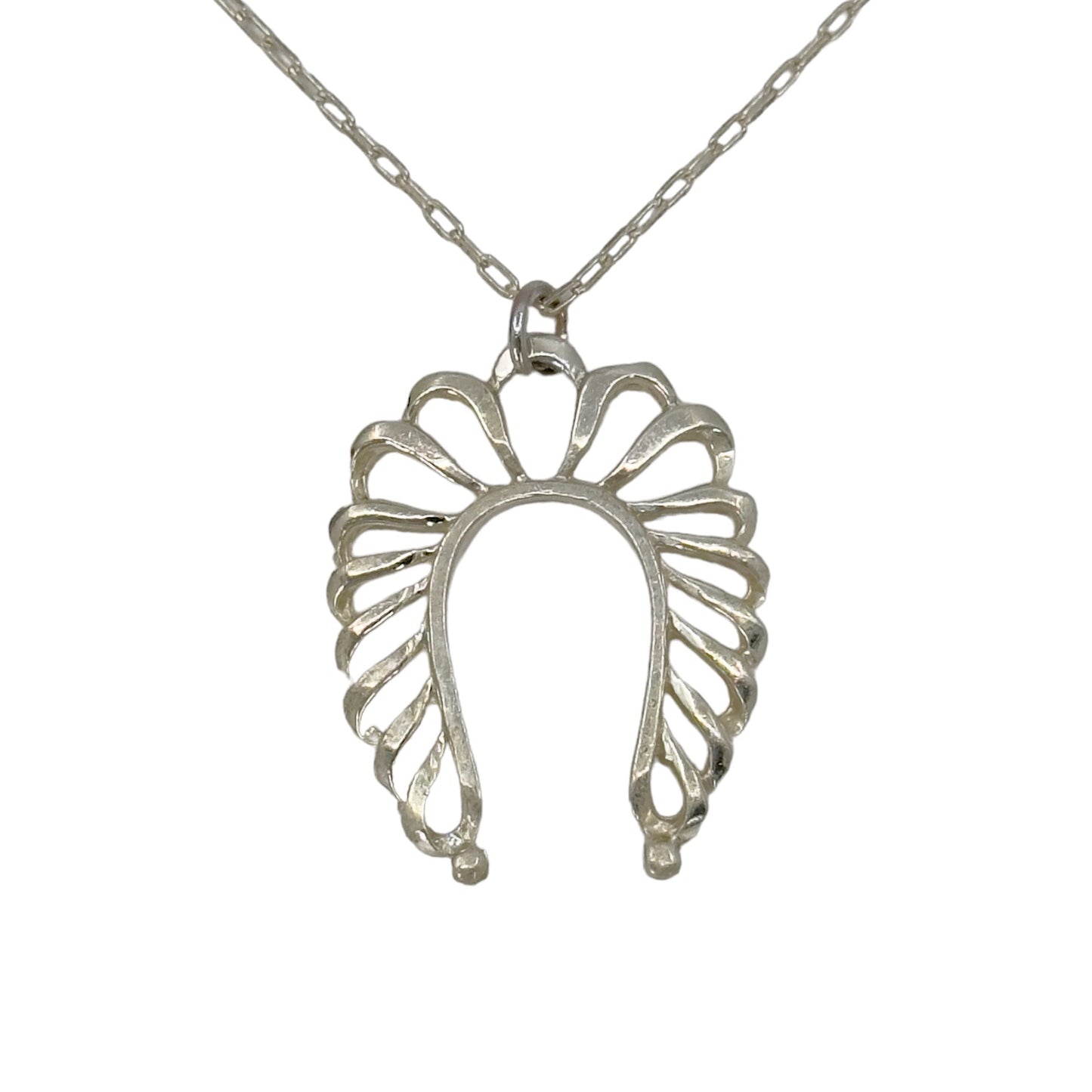 Flora Ciccarelli sterling silver horseshoe pendant necklace GM607