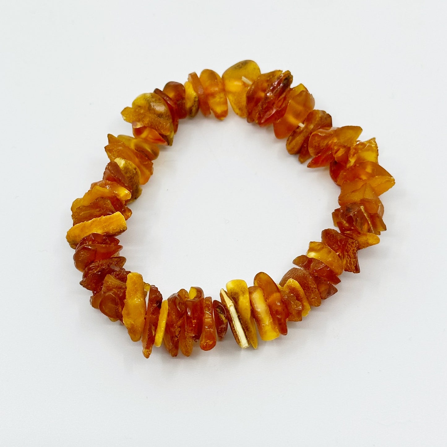 Vintage baltic amber stretch bracelet GM616