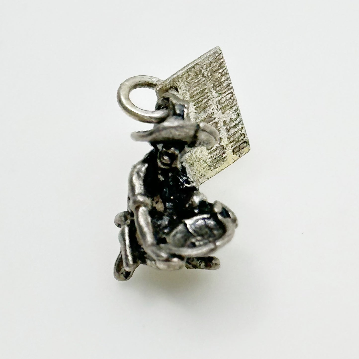 Vintage sterling silver World Museum mining Butte Montana charm pendant GM627