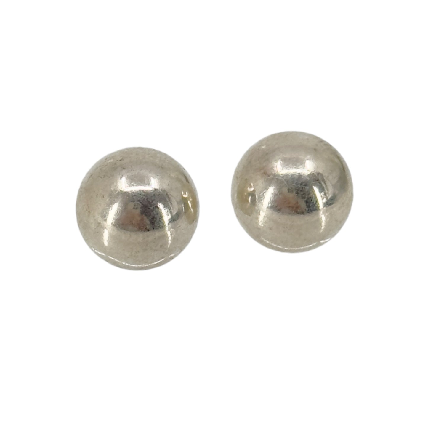 Sterling silver 10mm bead stud earrings GM632