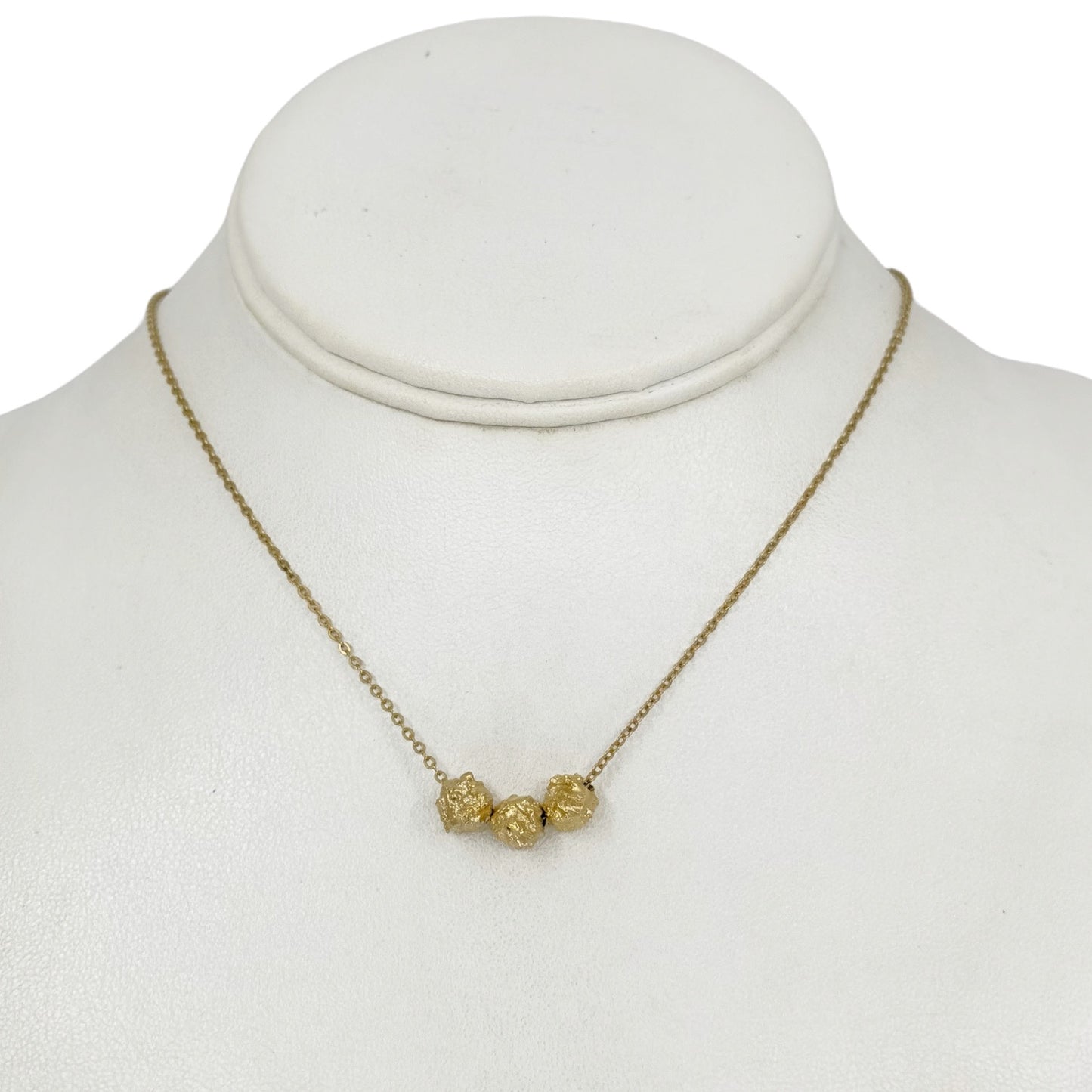 Vintage AMCO 14k Gold Filled bead charm necklace GM636
