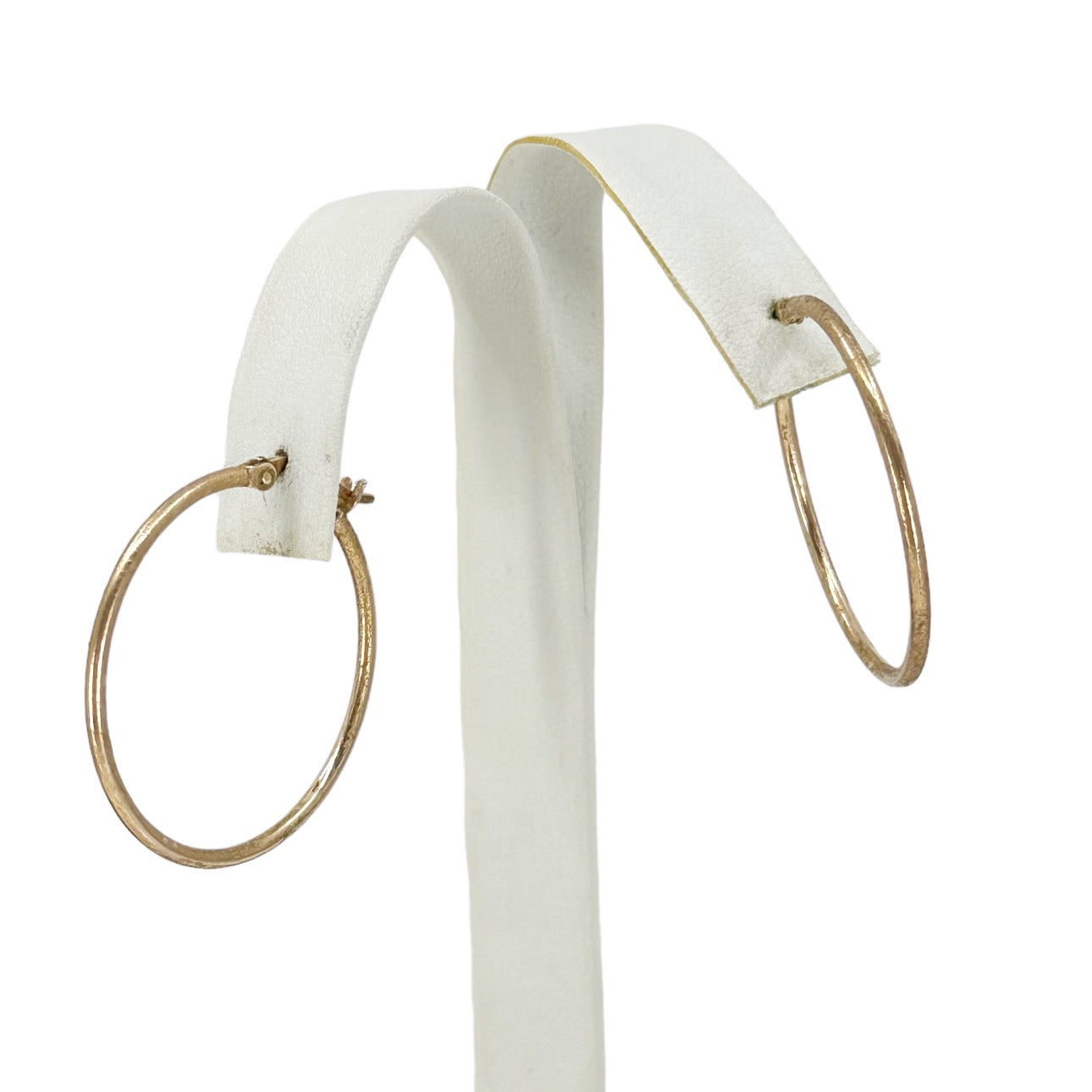 14k rose Gold Vermeil Sterling silver hoop earrings GM671