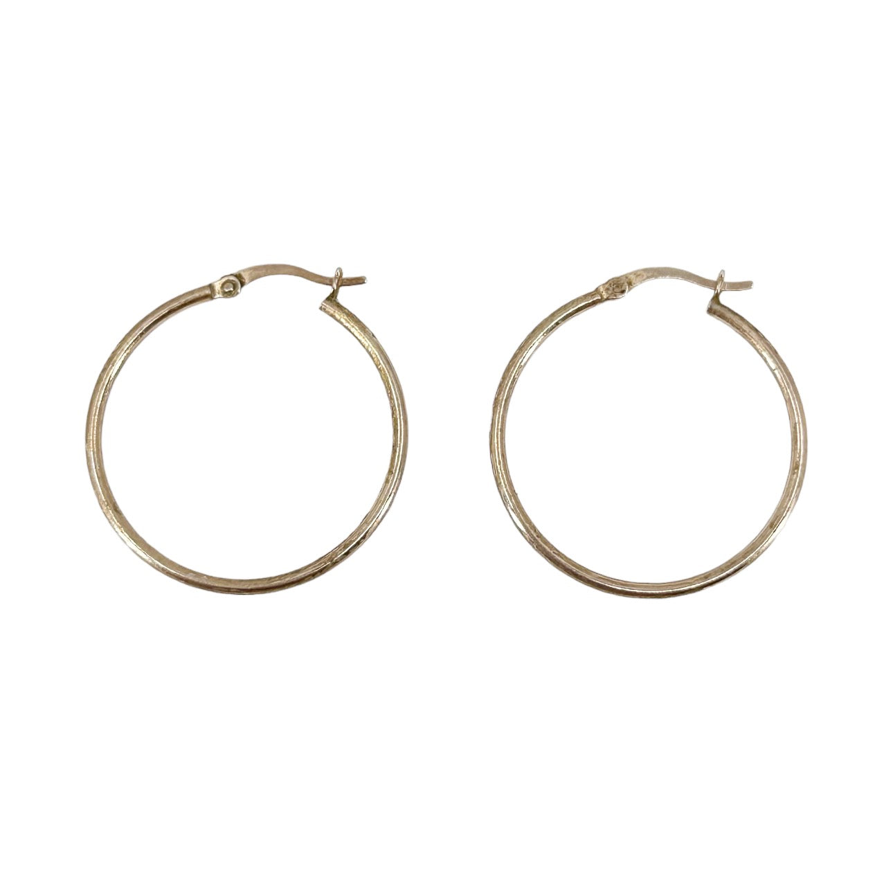 14k rose Gold Vermeil Sterling silver hoop earrings GM671