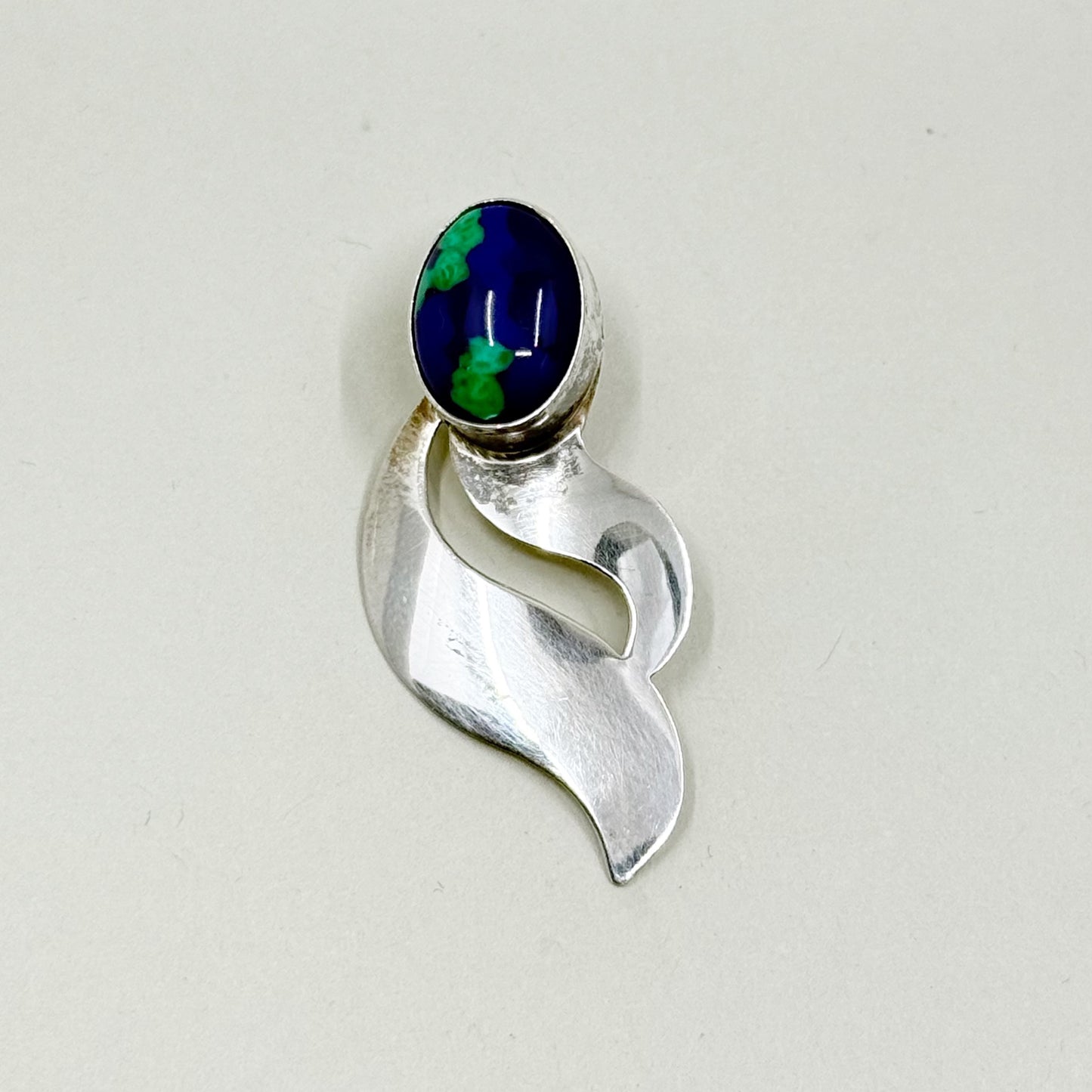 Bain Nellie Navajo sterling silver Azurite pendant - GM69