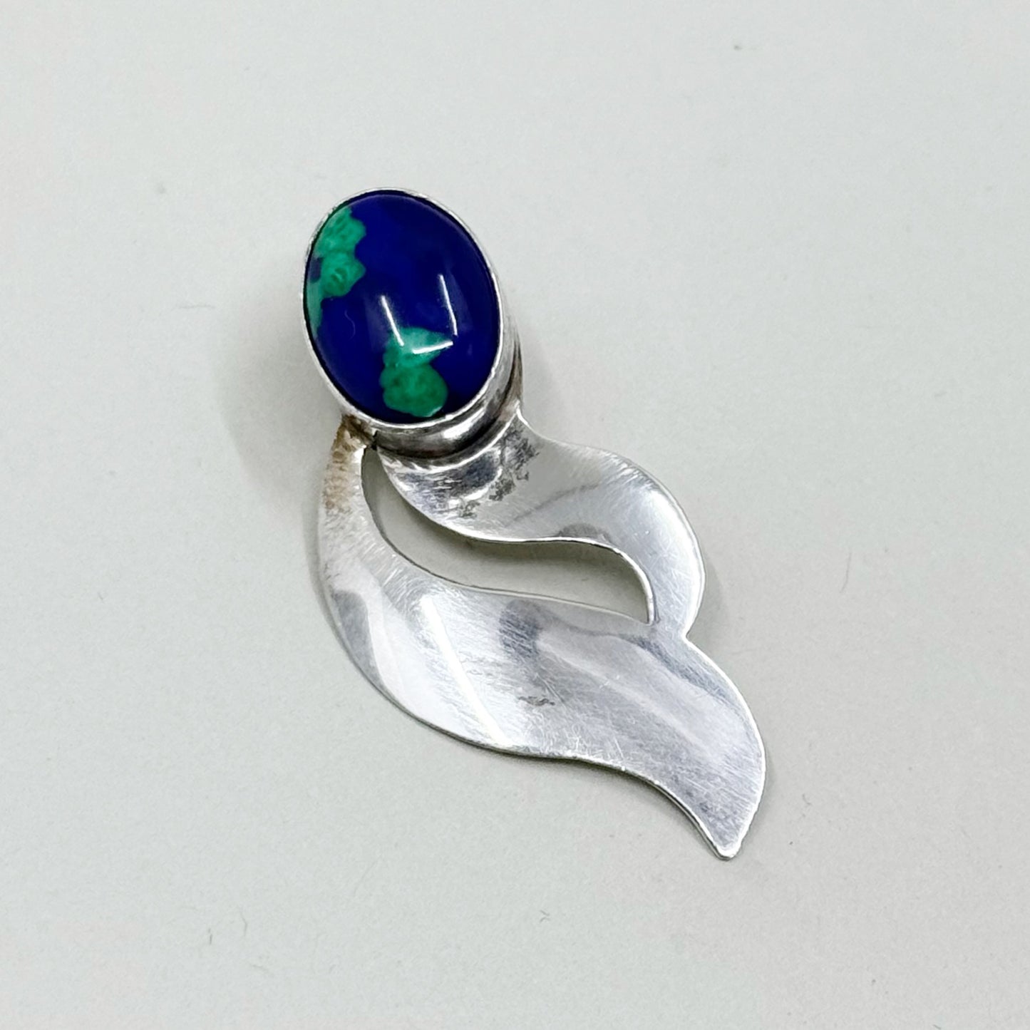 Bain Nellie Navajo sterling silver Azurite pendant - GM69