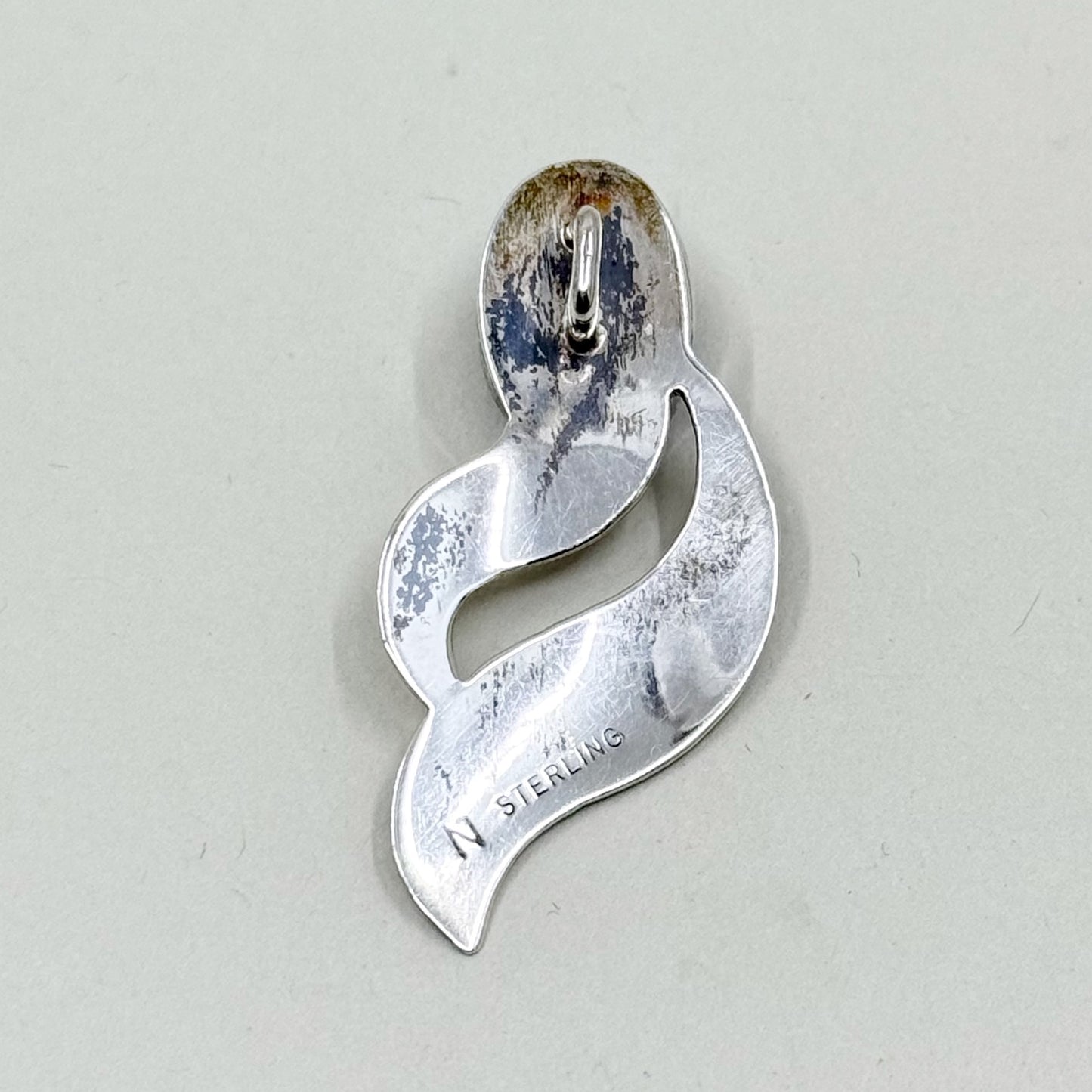 Bain Nellie Navajo sterling silver Azurite pendant - GM69