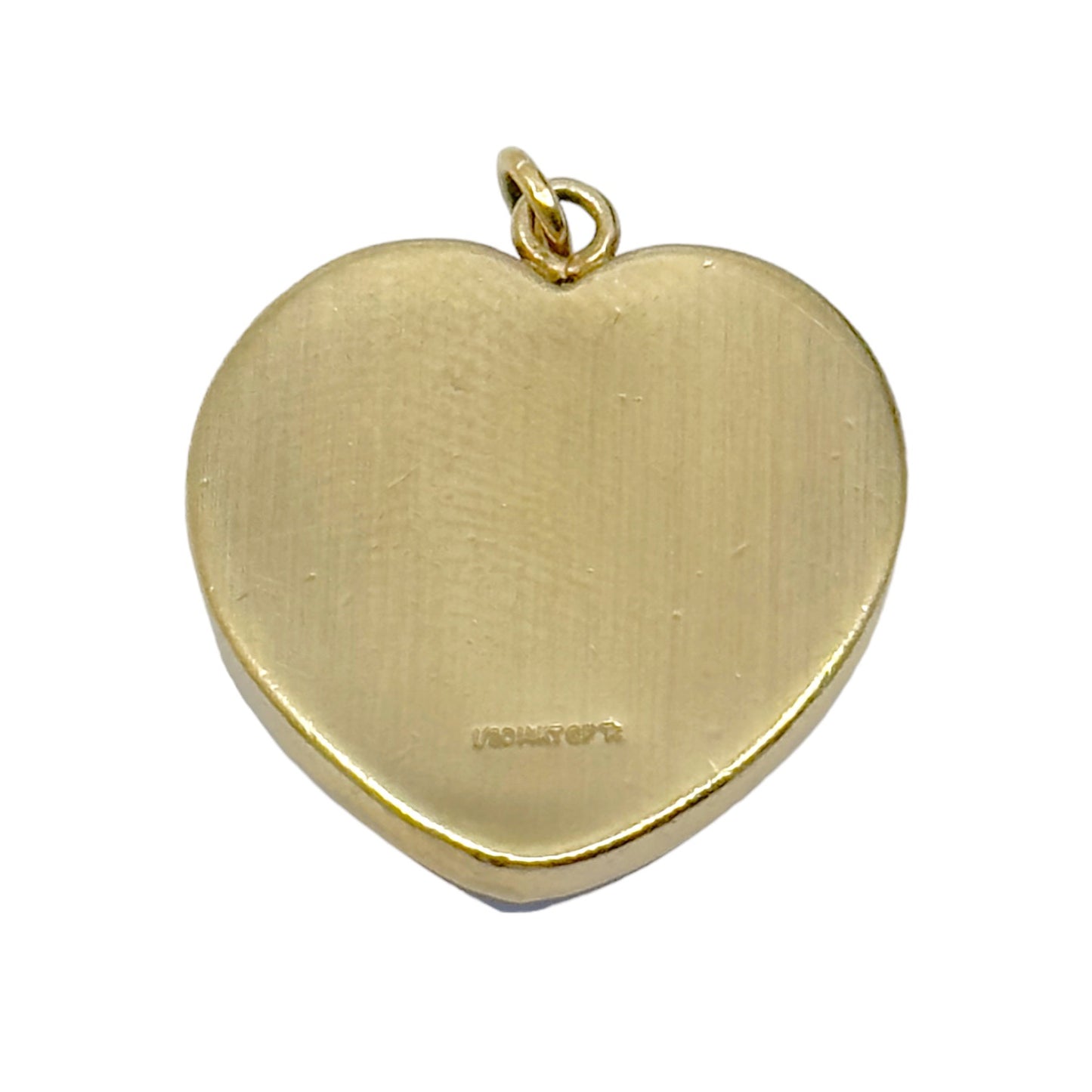 Vintage 14k Gold filled Mother & Child glass cameo pendant GM703
