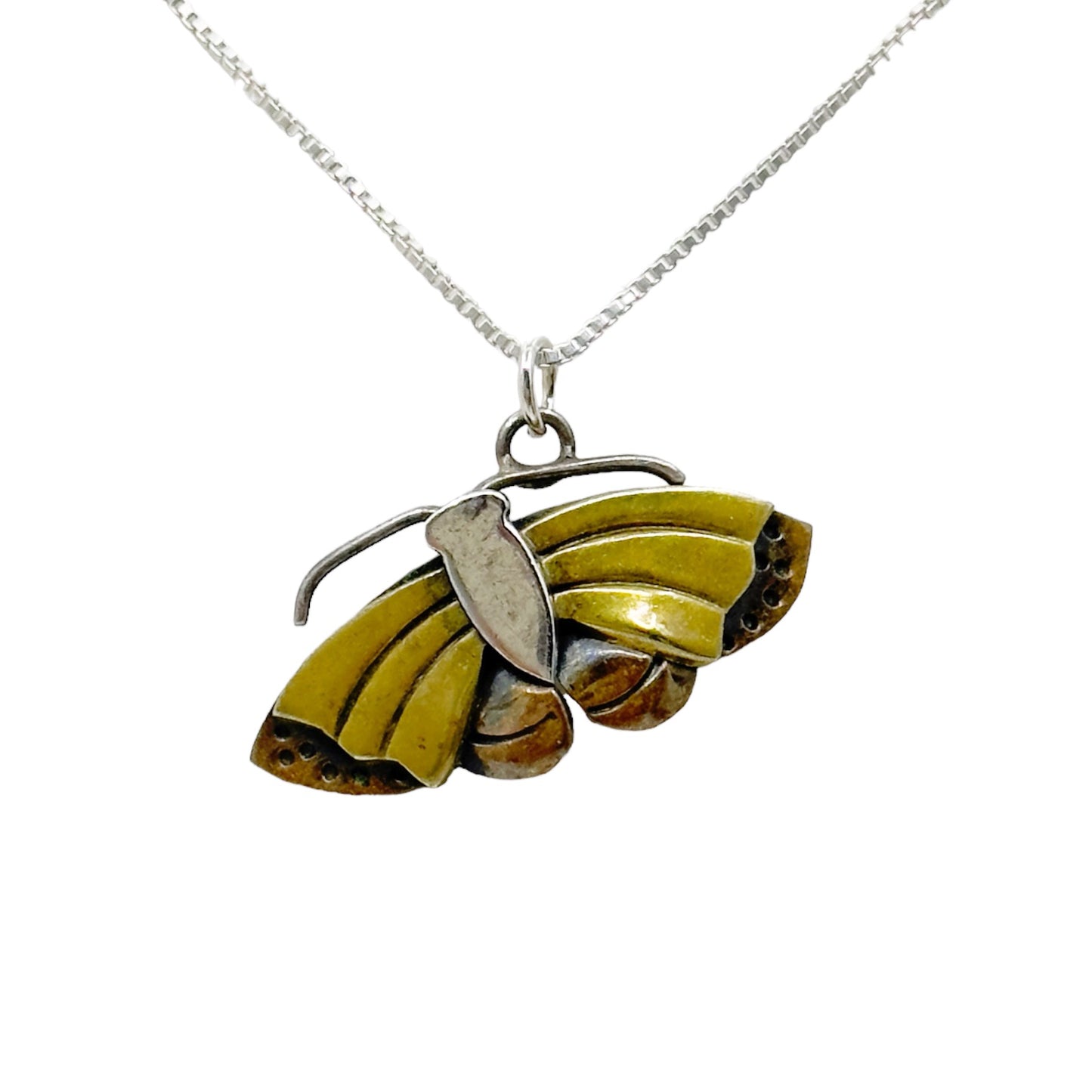 Vintage Far Fetched Mix Metal butterfly pendant GM704