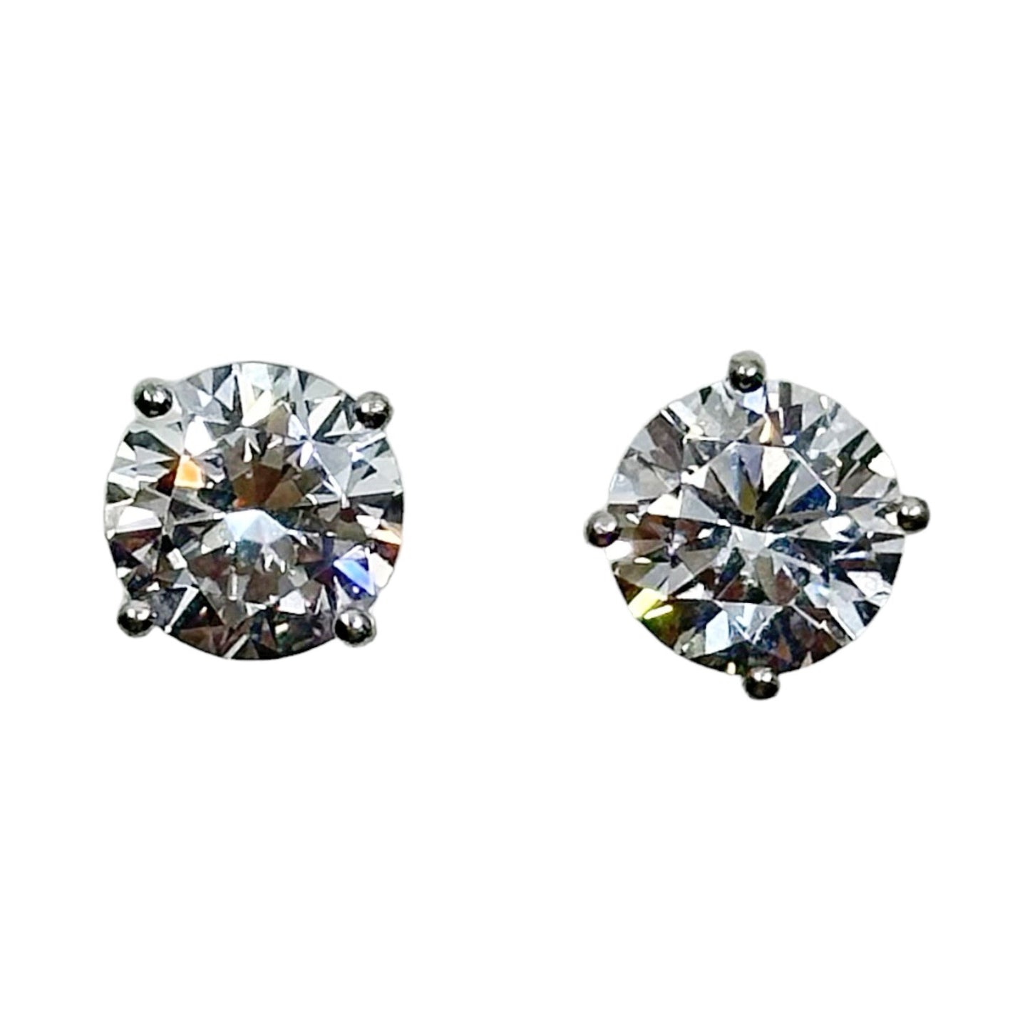 Sterling silver cubic zirconia stud earrings GM705