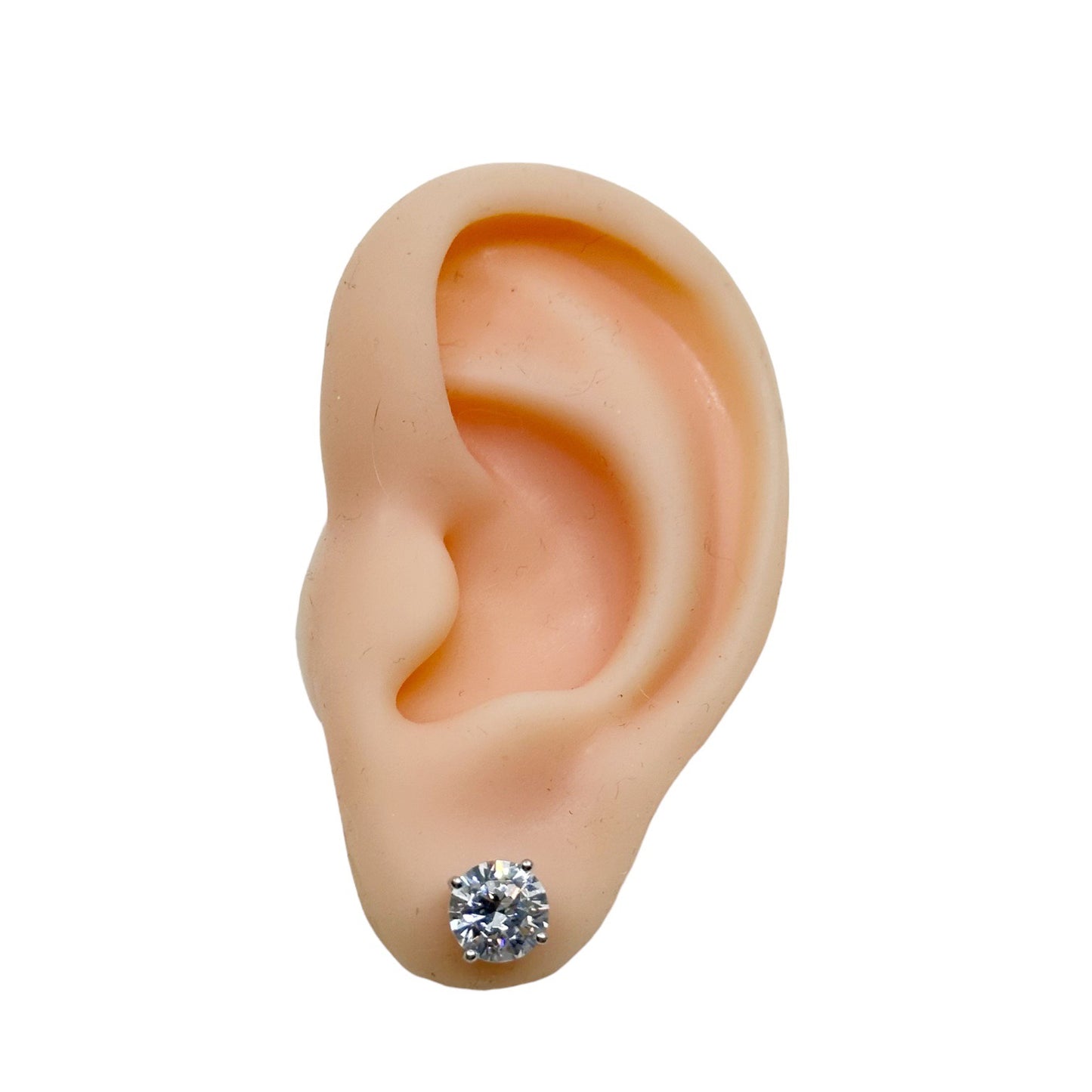 Sterling silver cubic zirconia stud earrings GM705