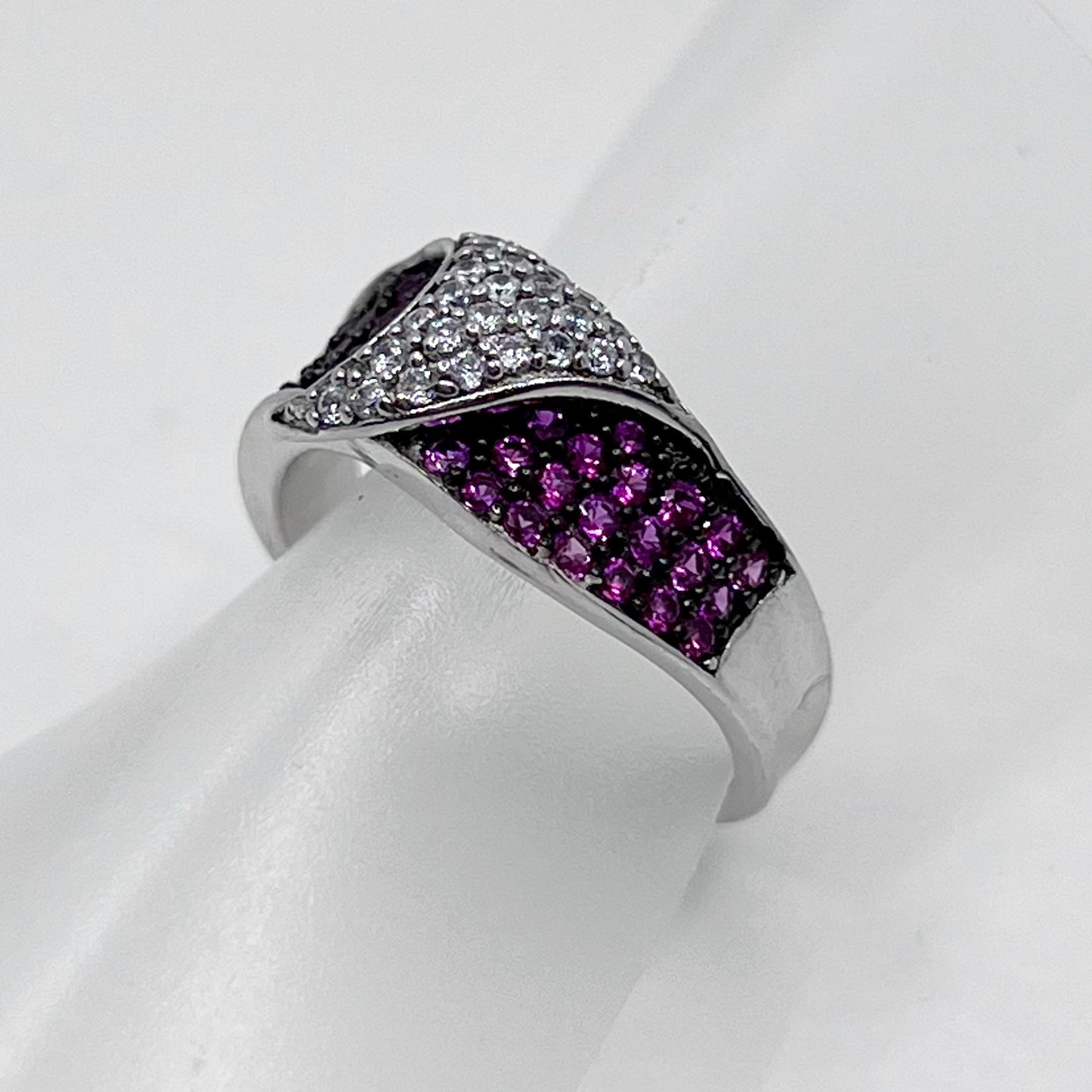 sterling silver cubic zirconia ring GM714