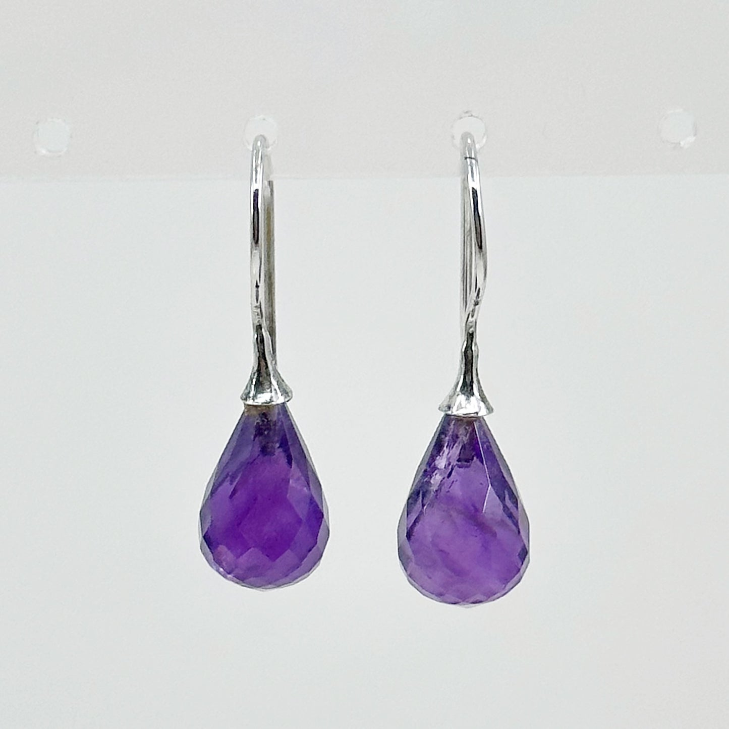Sterling silver amethyst earrings - GM73