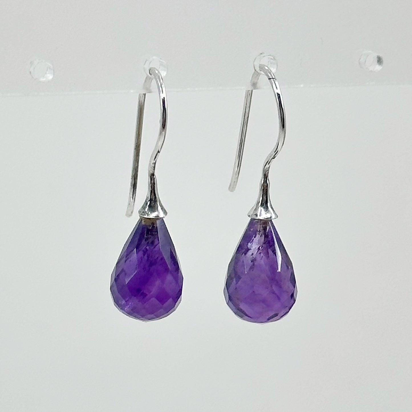 Sterling silver amethyst earrings - GM73