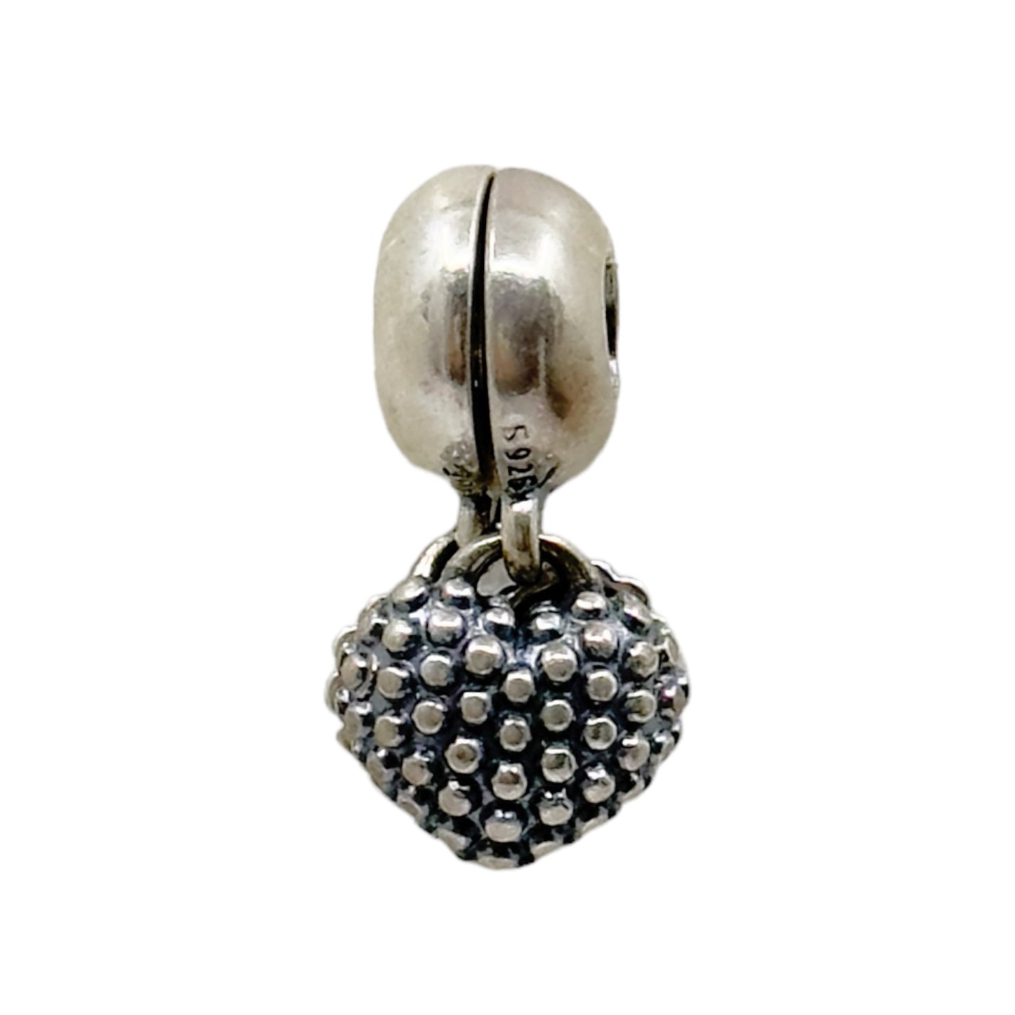 Pandora Sterling Silver Piece of My Heart Mother & Son Bead charm pendant GM757