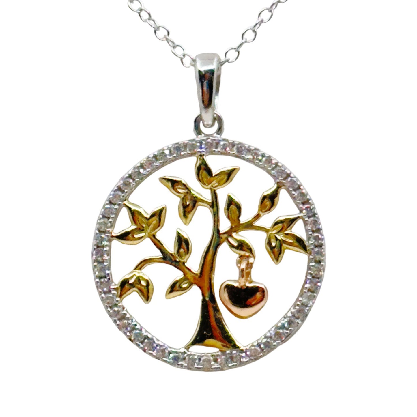 Hallmark sterling silver tree pendant necklace GM770