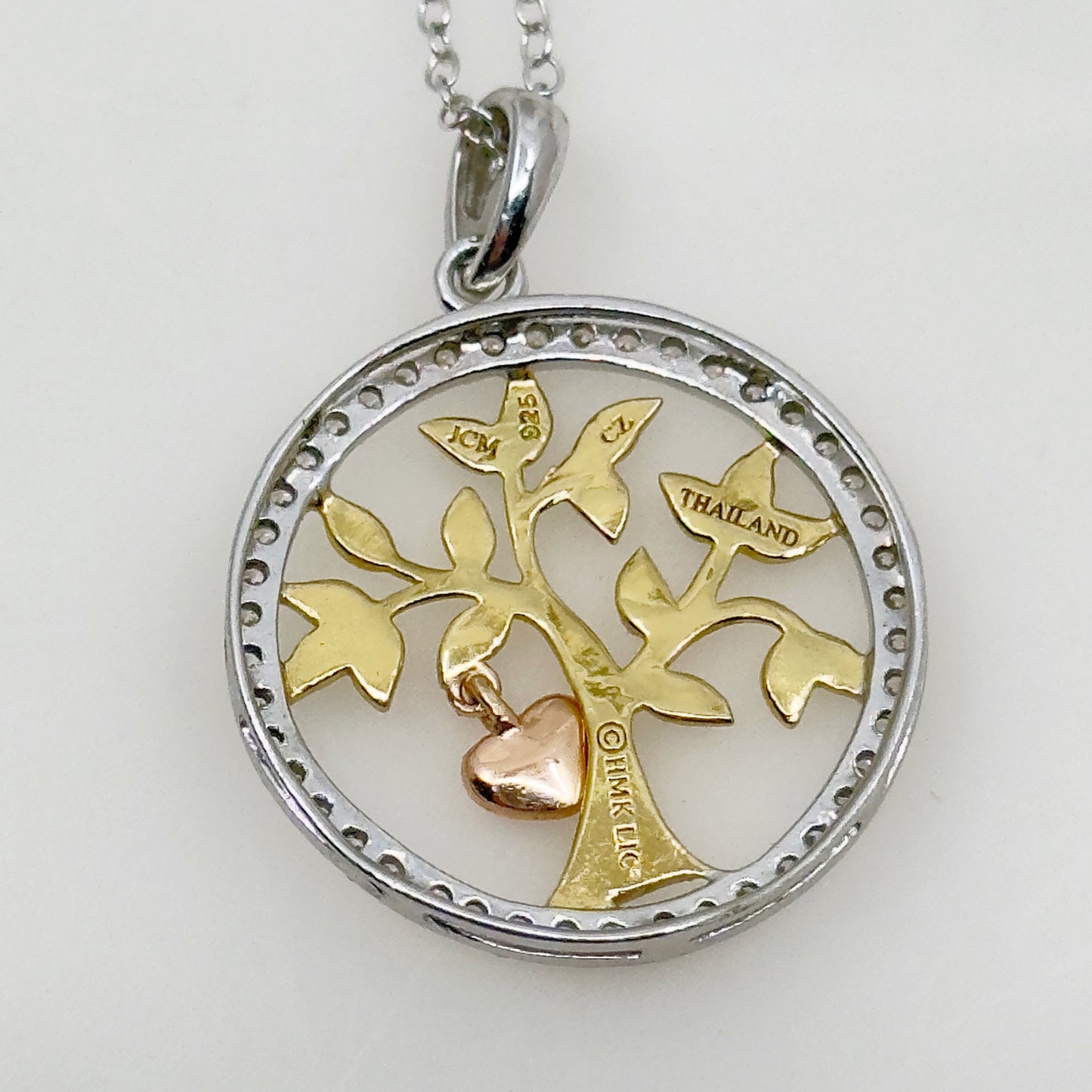 Hallmark sterling silver tree pendant necklace GM770
