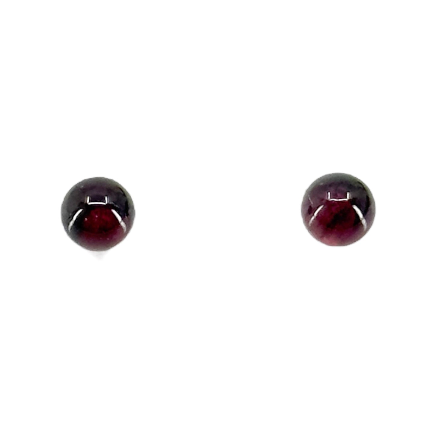 sterling silver Garnet stud earrings GM772